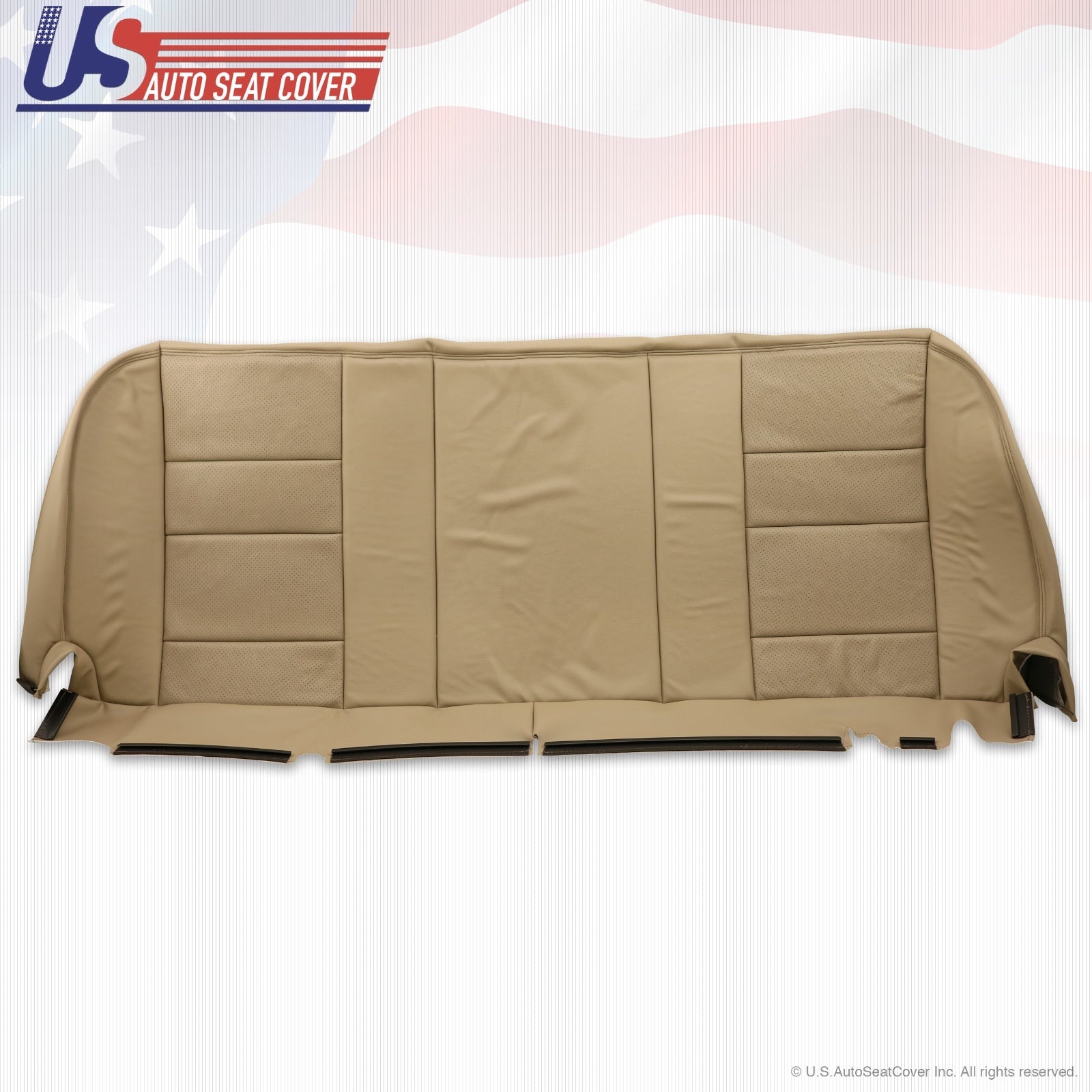2002 - 2007 Ford F-250 F250 Lariat Rear Bottom Leather Bench Seat Cover TAN