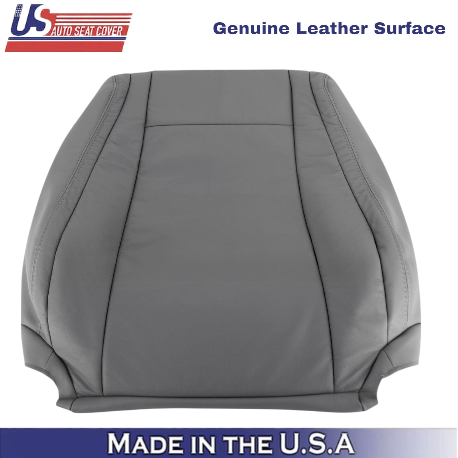 2007-2013 For Toyota Tundra Genuine Leather front Front Top Covers Graphite Gray