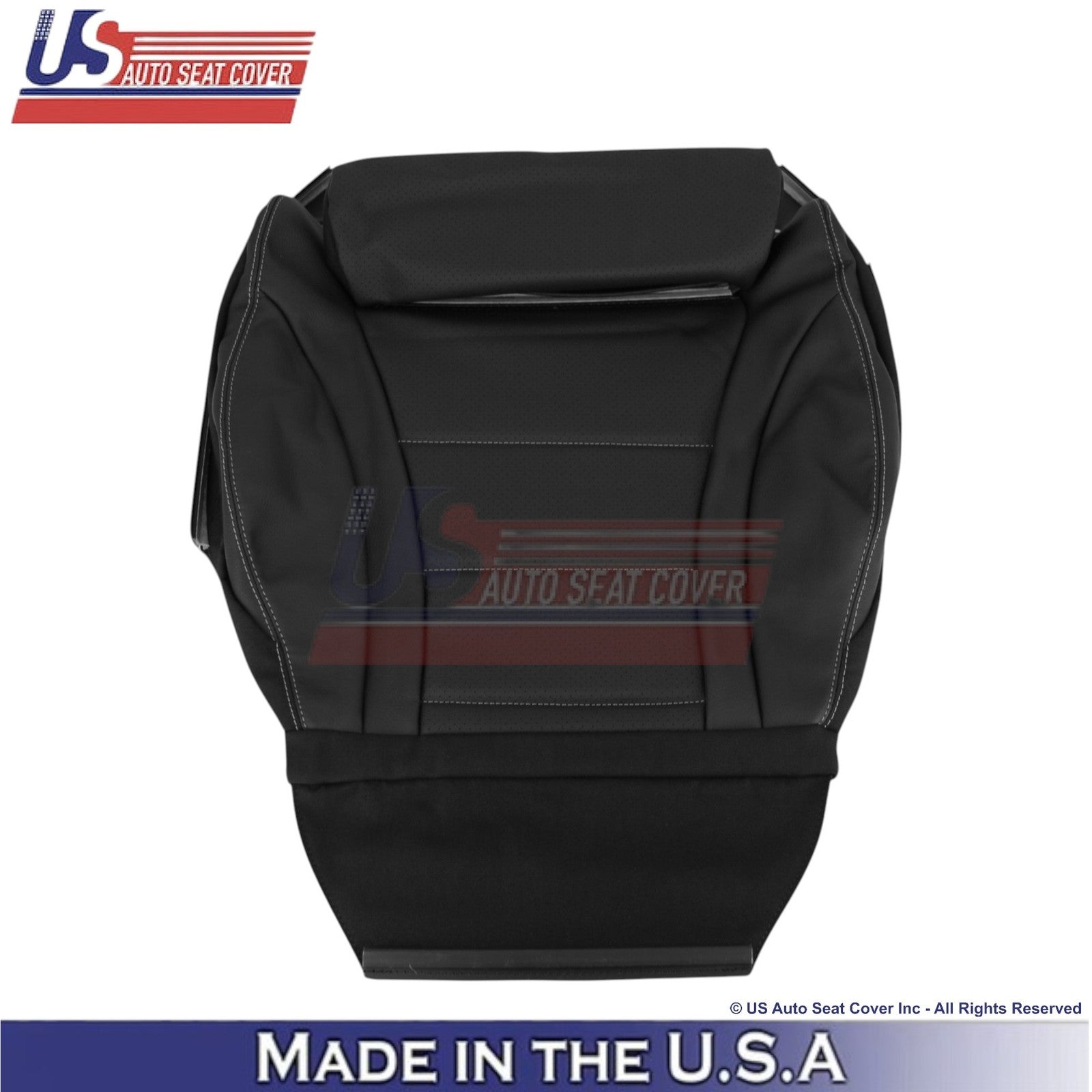 2016-2021 For Mercedes Benz GLC Class Leather Front Bottom Seat Covers Black