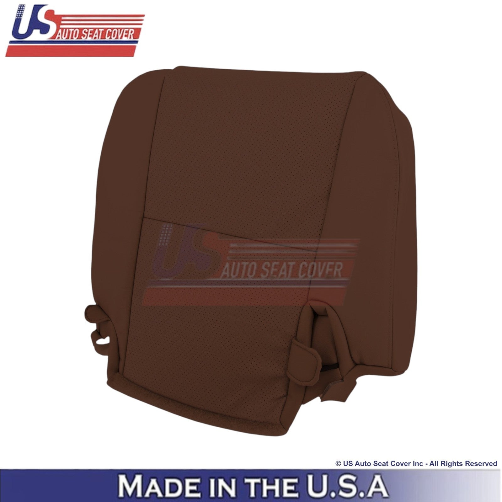 2008-2014 Fits Toyota Sequoia Genuine Leather Perf. Rear Bottom Covers Red Rock