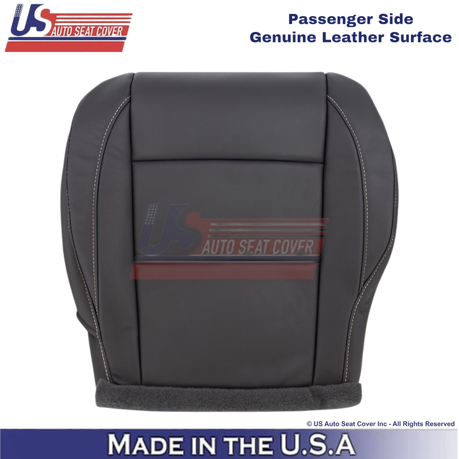 2010-2015 For Nissan Armada Platinum Leather Passenger Bottom Cover Dk. Charcoal