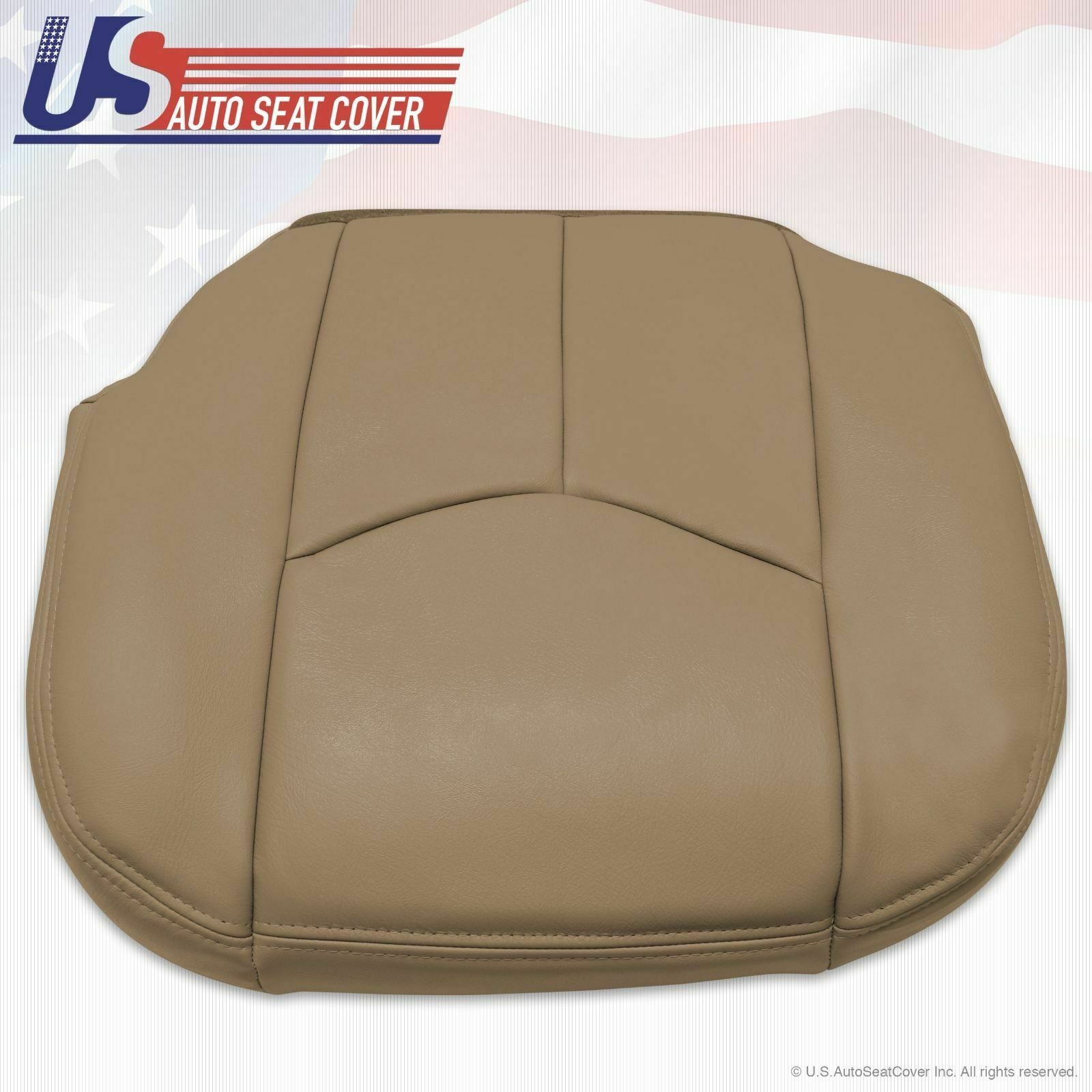 2002 Chevy Avalanche Driver Bottom Leather Seat Replacement Cover Tan