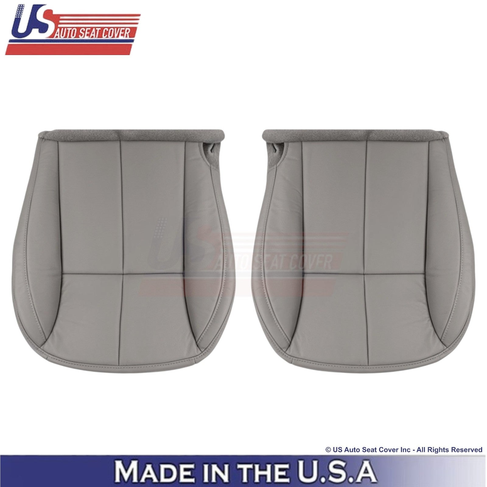 2001-2004 For Jeep Grand Cherokee Leatherette Front Seat Covers Taupe Gray