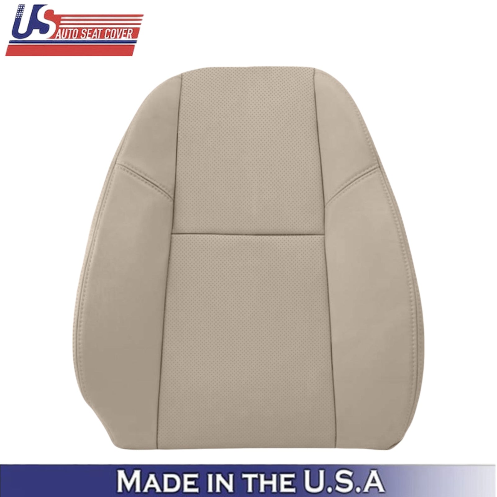 2009-2014 For GMC Sierra Denali Leather Driver Side Seat Covers Light Cashmere