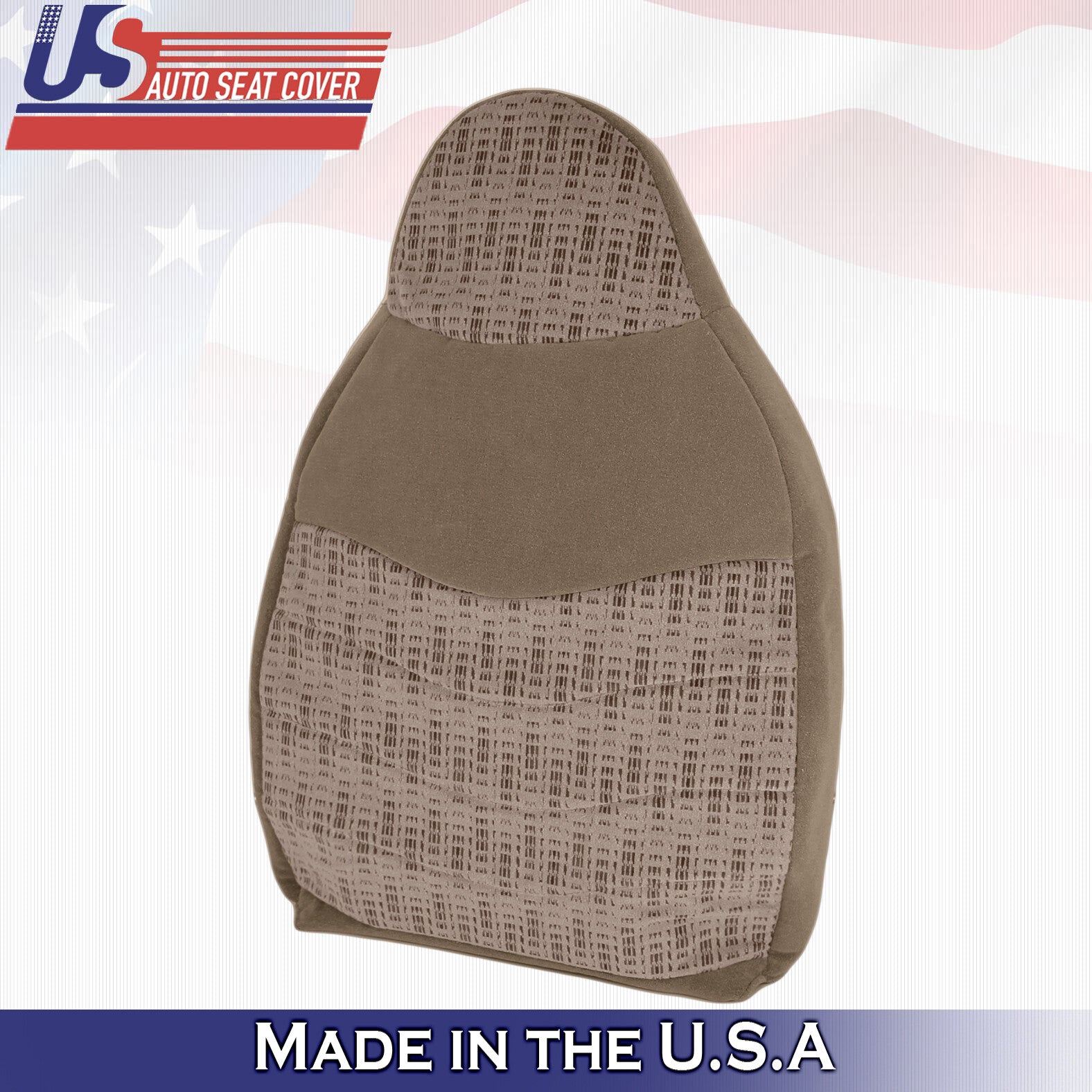2000 For Ford F450 F550 XLT Passenger Side Top & Bottom Cloth Seat Covers Tan