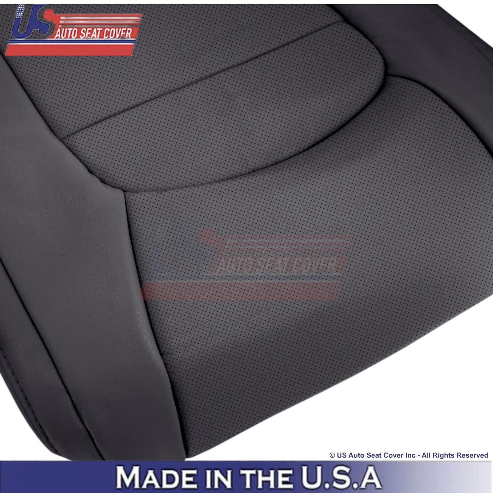 2008-2021 For Toyota Land Cruiser Genuine Leather Perf Front Bottom Covers Black