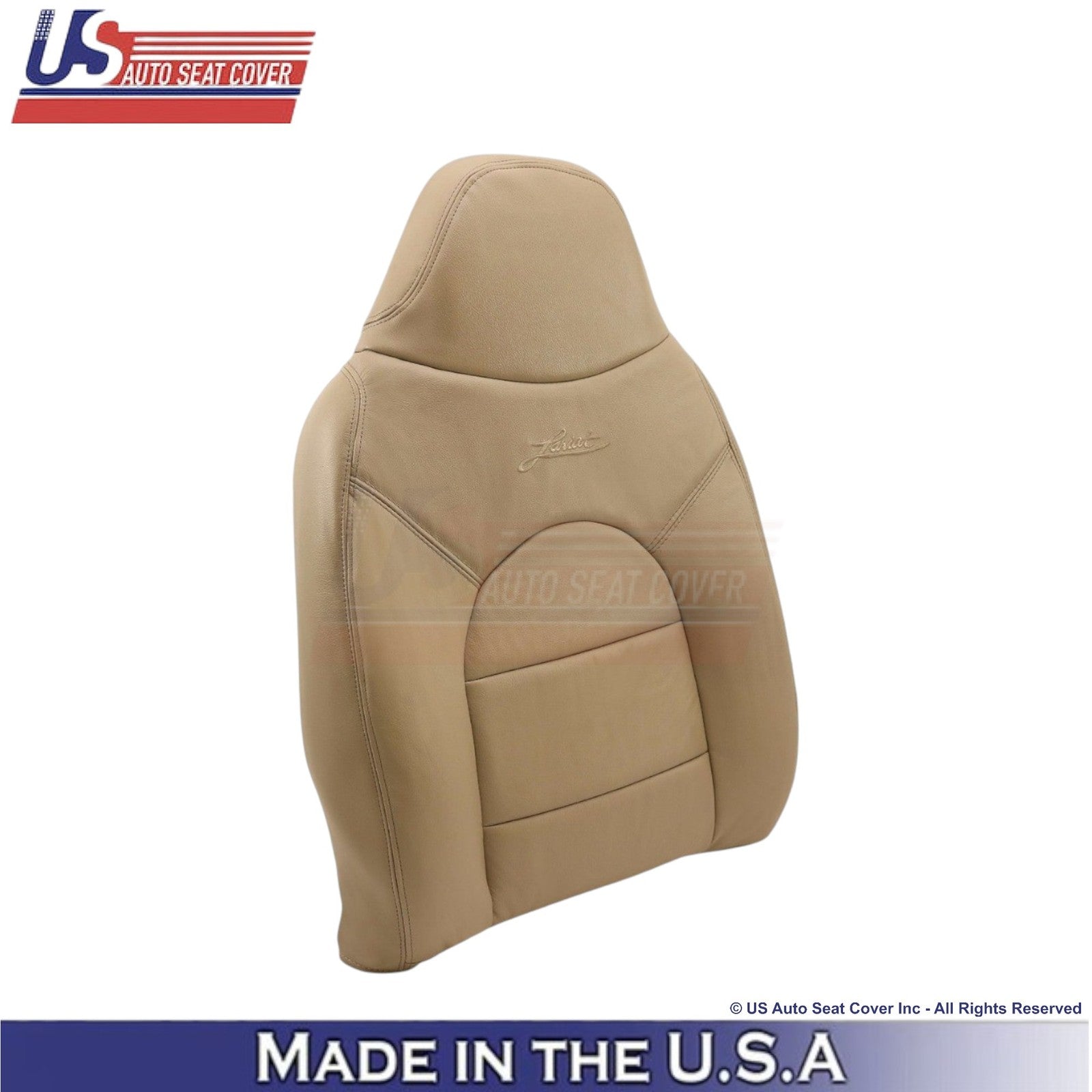 1998-2000 For Ford F250 Lariat Super Duty Leatherette Front Covers Prairie Tan
