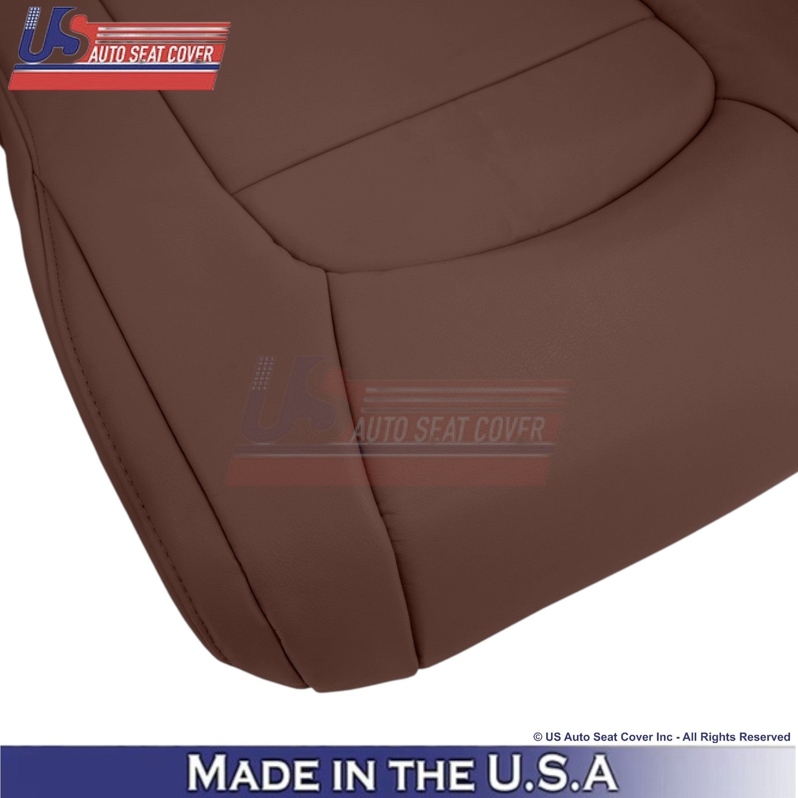 2008-2021 For Toyota Land Cruiser Leatherette Passenger Bottom Seat Cover Brown