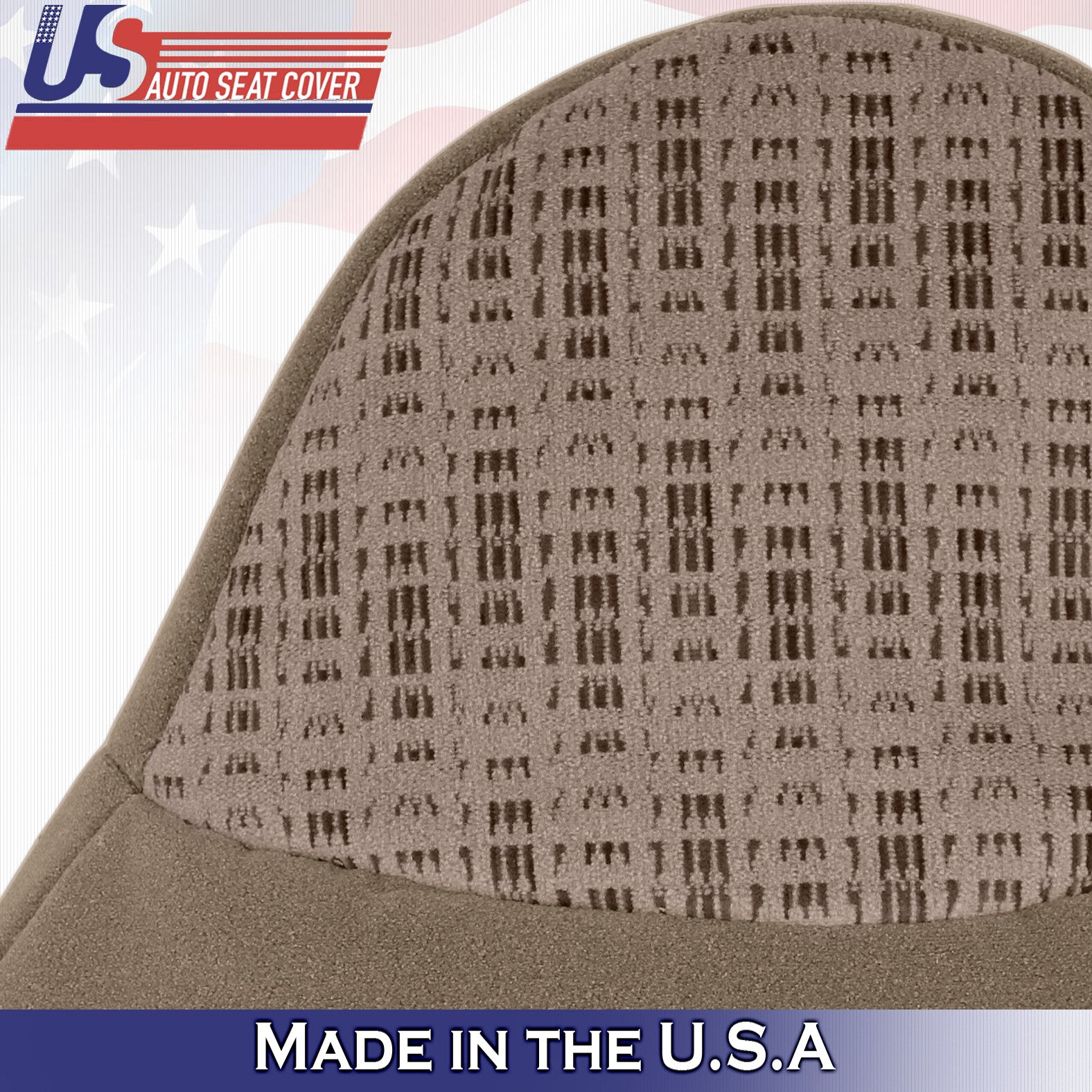 1999 For Ford F250 F350 XLT Passenger Side Top & Bottom Cloth Seat Covers Tan