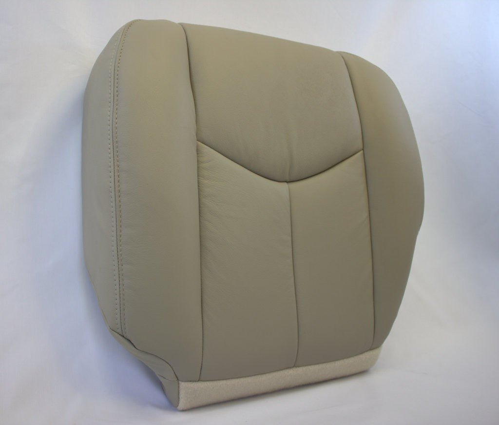 Passenger Bottom Seat Cover Light Tan power cut 2003 - 2006 Chevy Tahoe Suburban