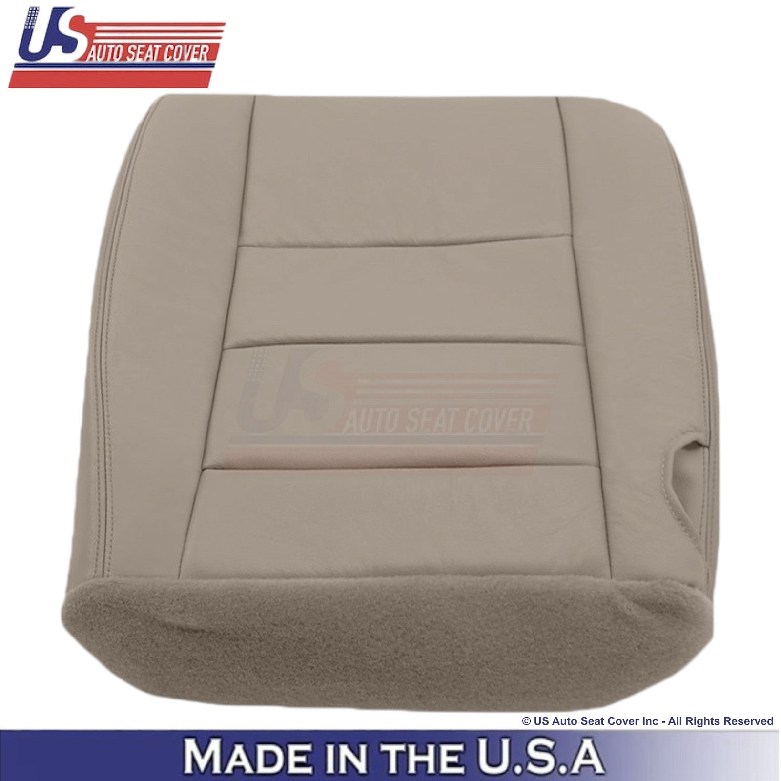 2003-2004 Fits Ford F250 F350 Lariat Leather Driver Bottom Replacement Cover Tan
