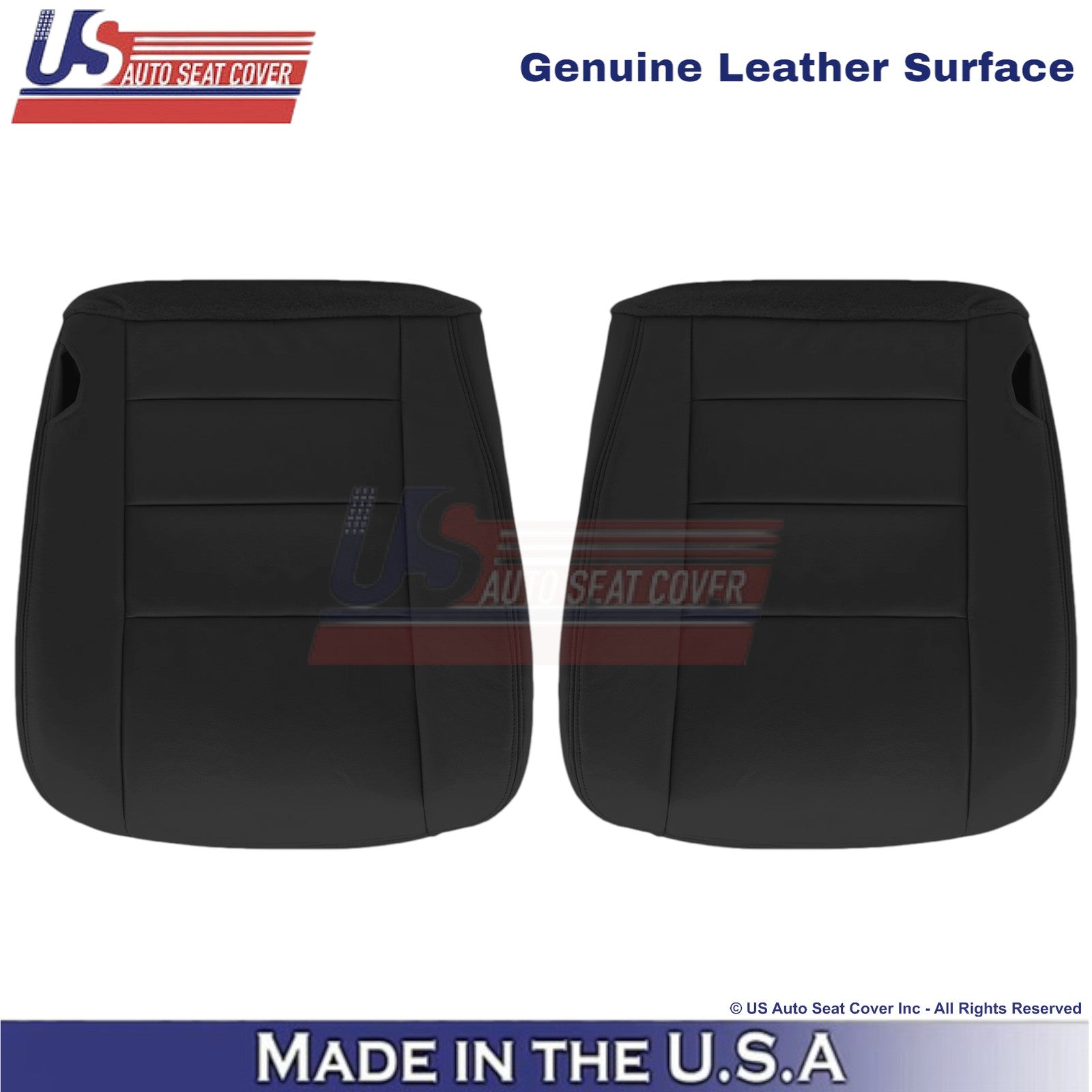 2004-2007 Fits Ford F250 F350 Lariat Leather Front Bottom OEM Covers Dark