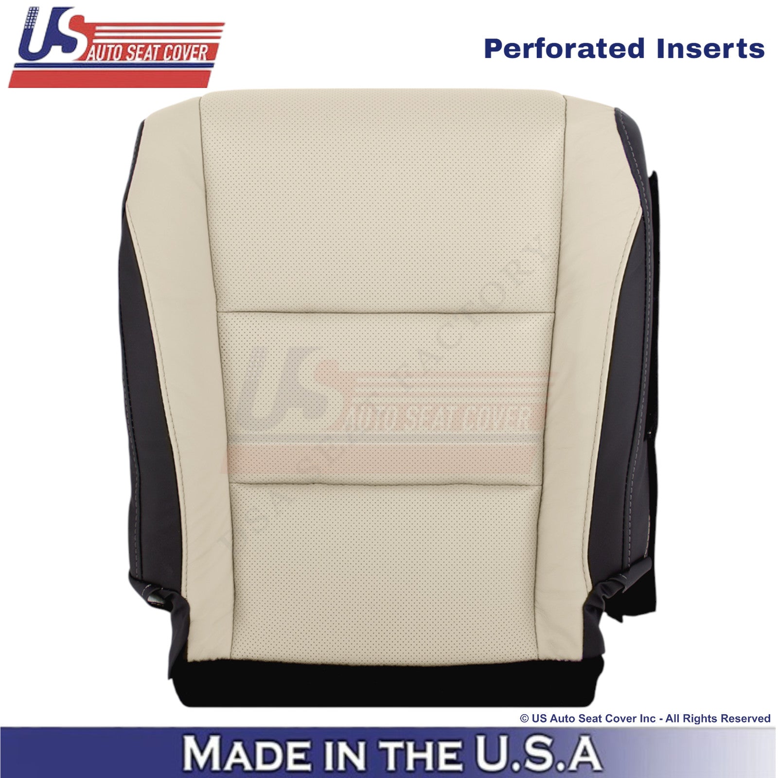 2016-2022 For Lexus RX350 RX450h Leather Driver Bottom Seat Cover Parchment
