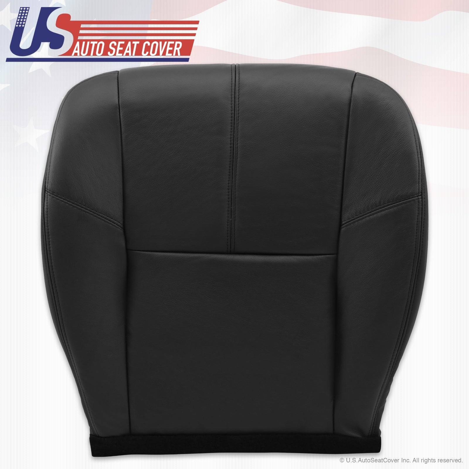 2007 - 13 GMC Yukon 1500 2500 HD Driver Bottom Leather Upholstery Cover Black