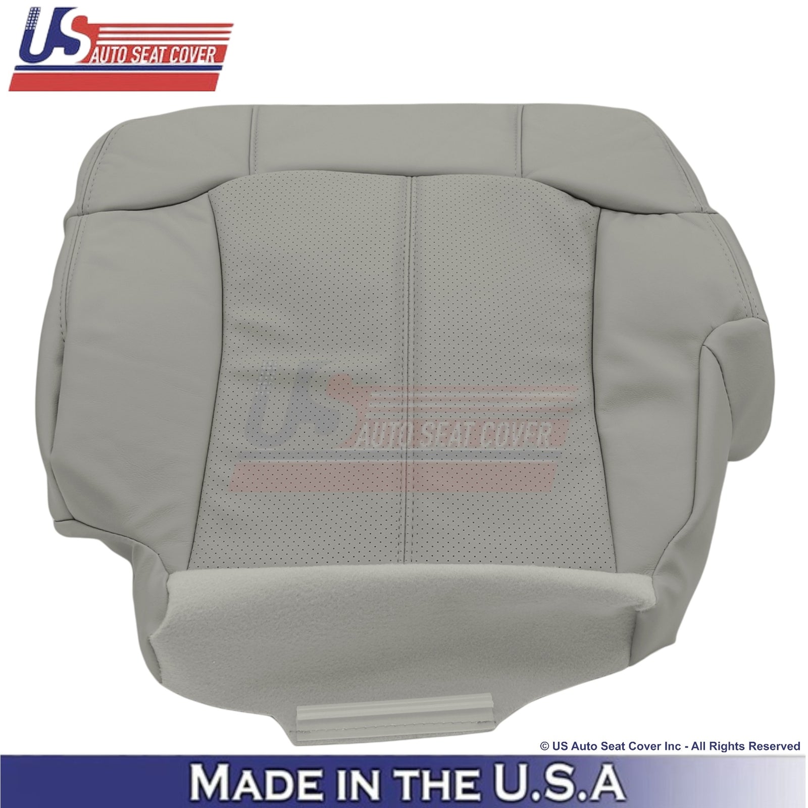 2002 For Cadillac Escalade Leatherette Front Replacement Seat Covers Pewter Gray