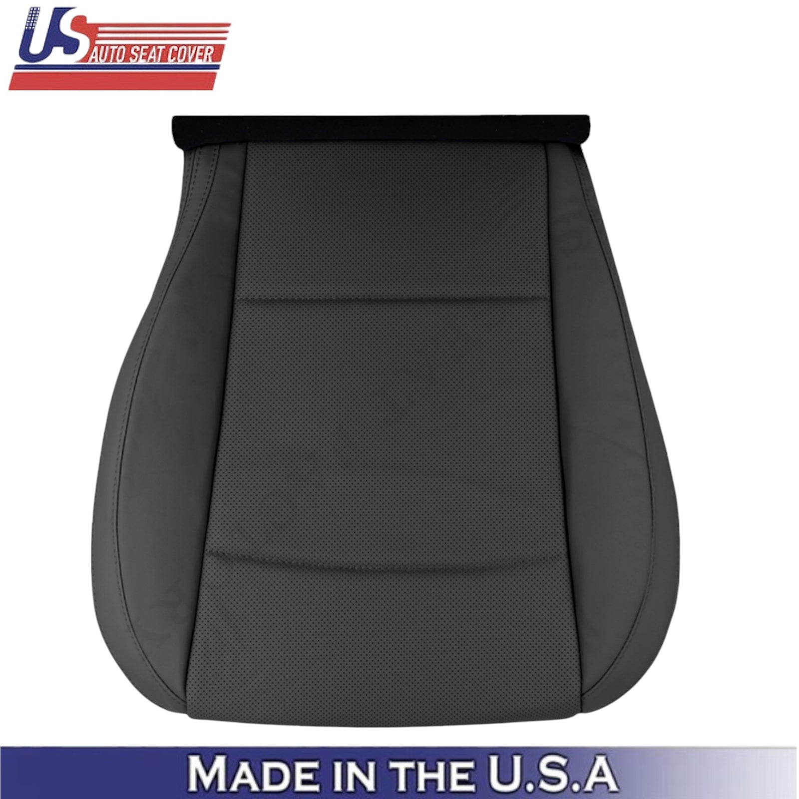 2015-2017 For Subaru Outback Leatherette Driver Side Seat Covers Slate Black