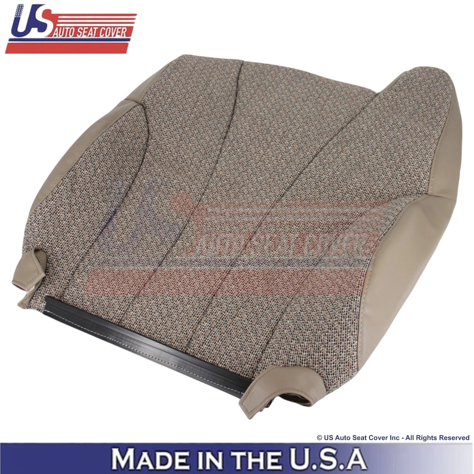 1999-2002 For Chevy Silverado WT Cloth Driver Top Seat Cover Med. Neutral Tan
