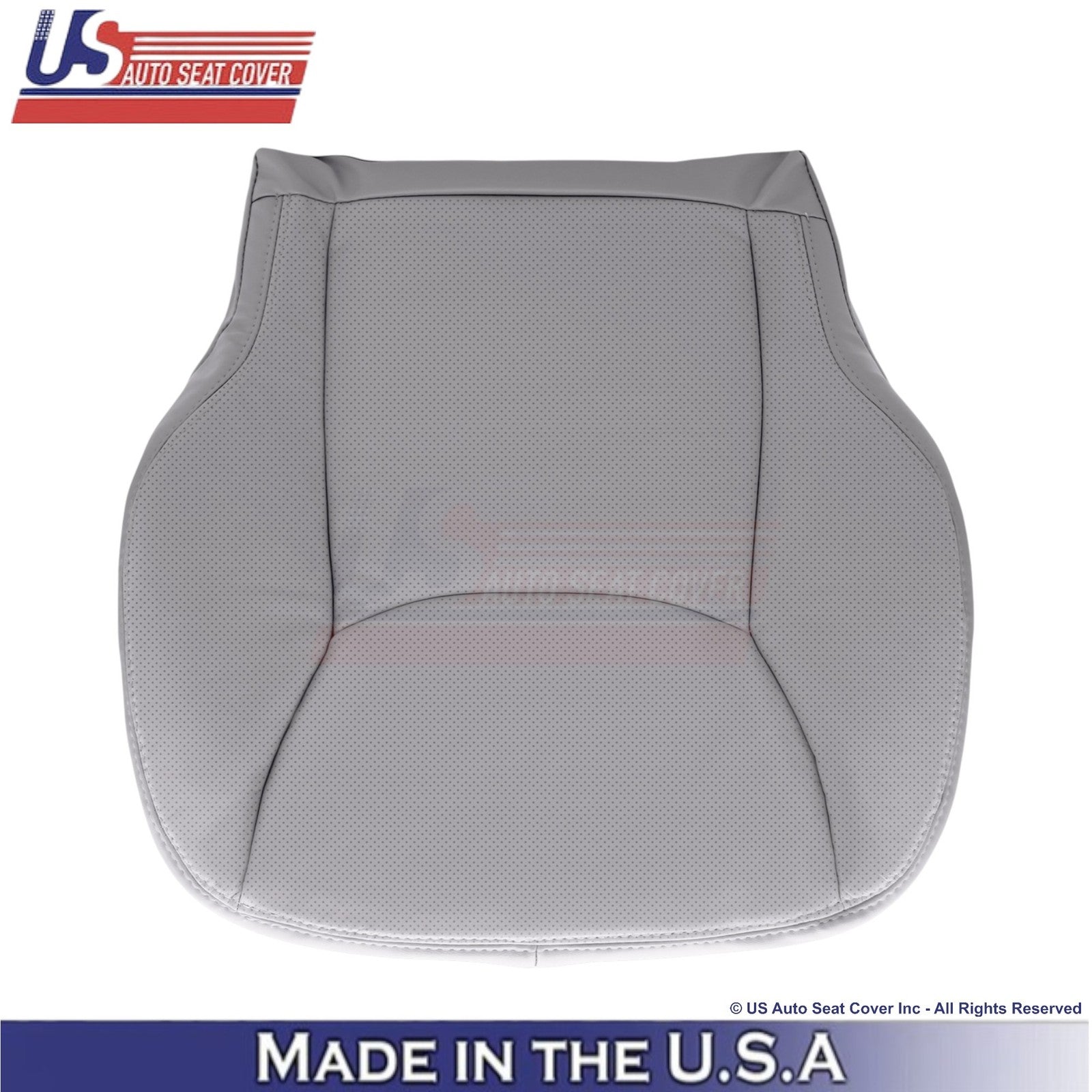 1999-2006 Fits Mercedes-Benz S-Class Leatherette Perf. Bottom Seat Covers Gray