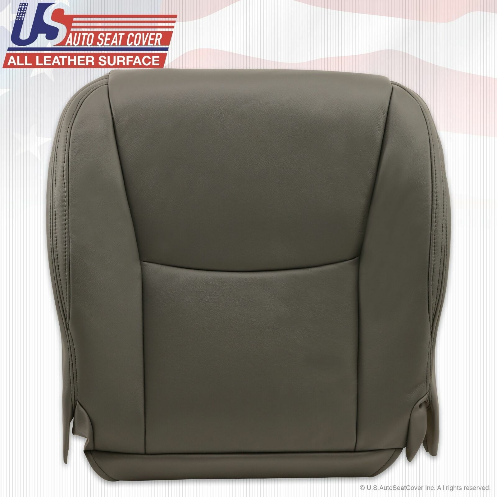 Fit 2003 Lexus GX470 Driver Passenger Bottom Replacement Leather Cover Dark Gray