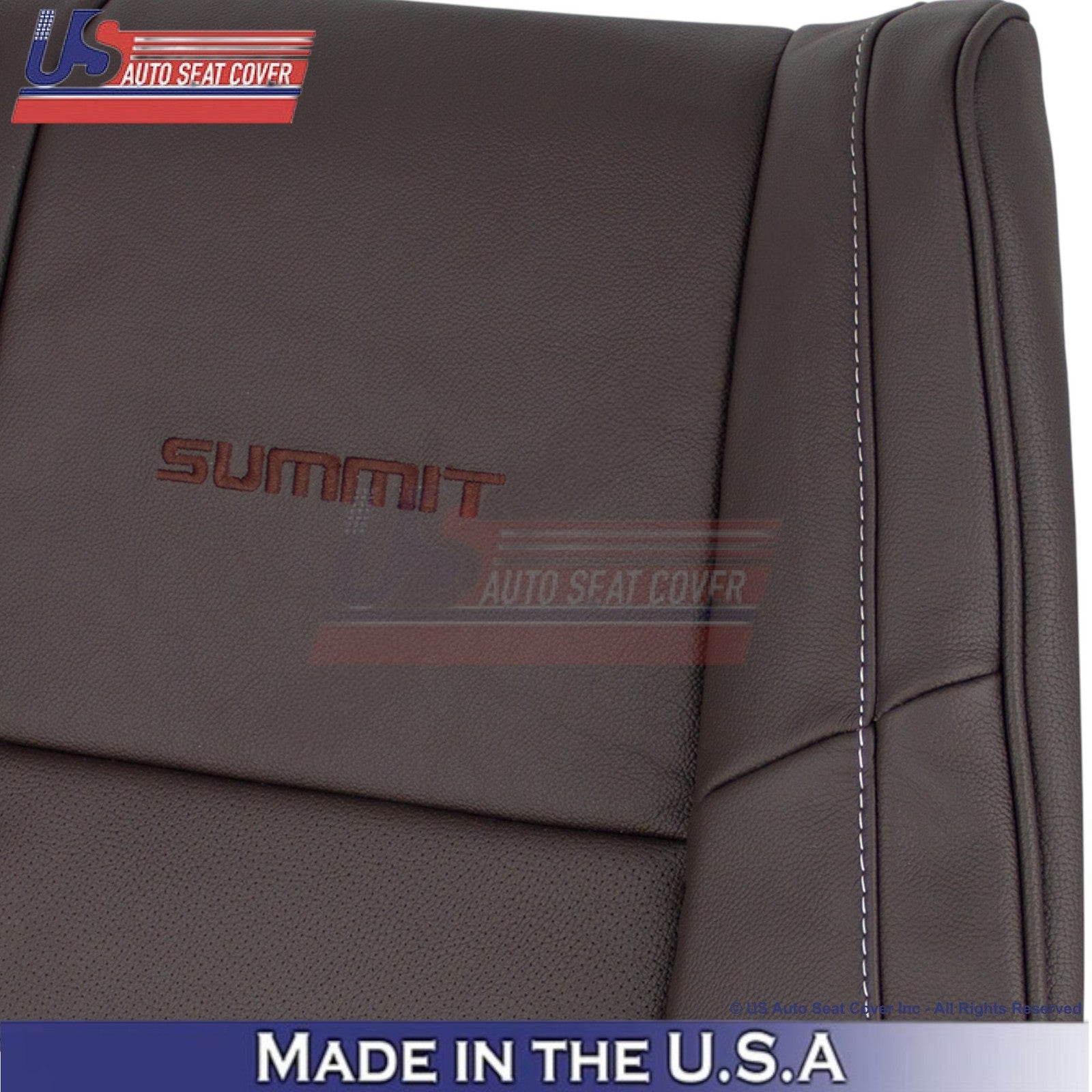 2011-2021 For Jeep Grand Cherokee Summit Top Genuine Leather Seat Covers Brown