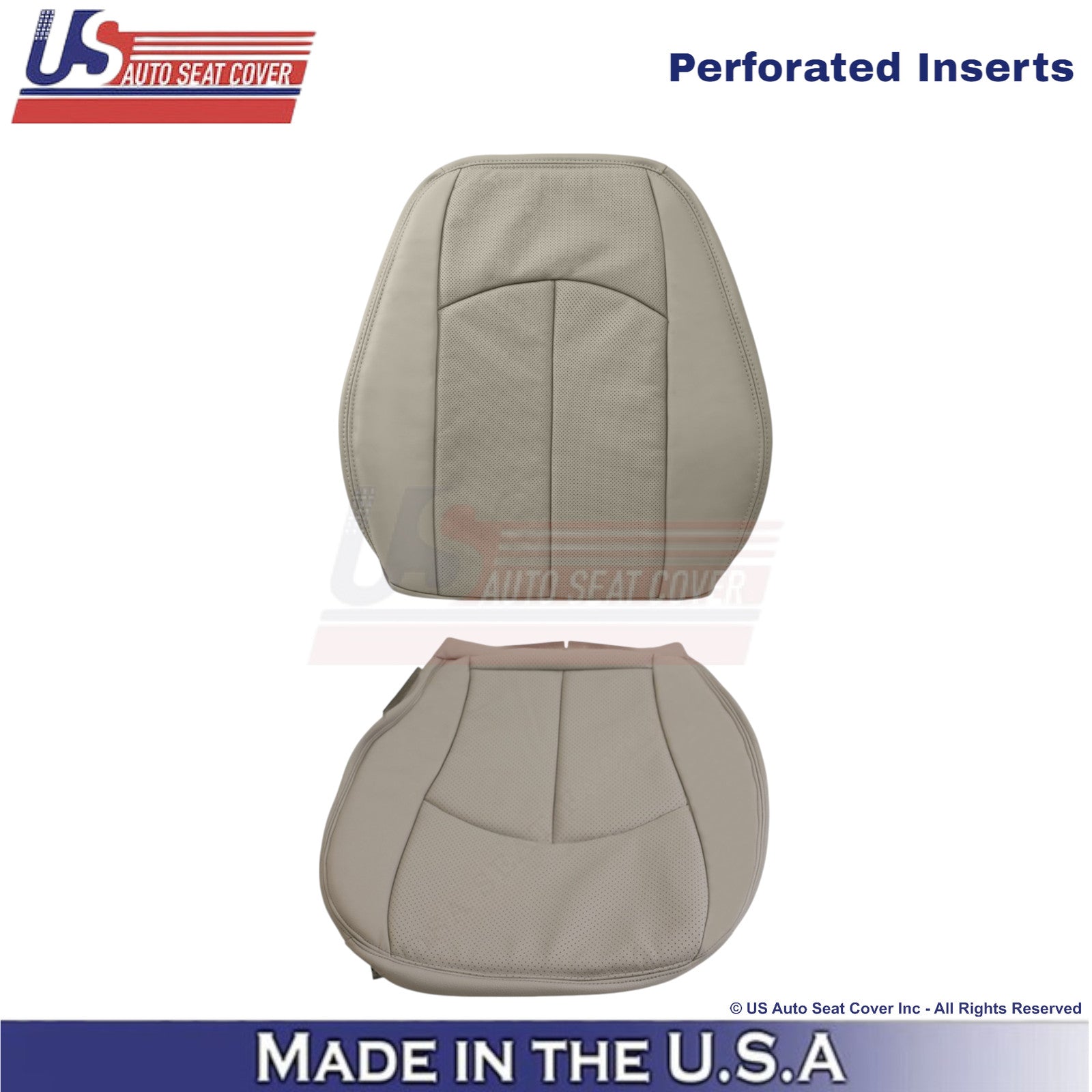 2002-2009 For Mercedes-Benz E-Class Leather Driver Replacement Seat Covers Gray