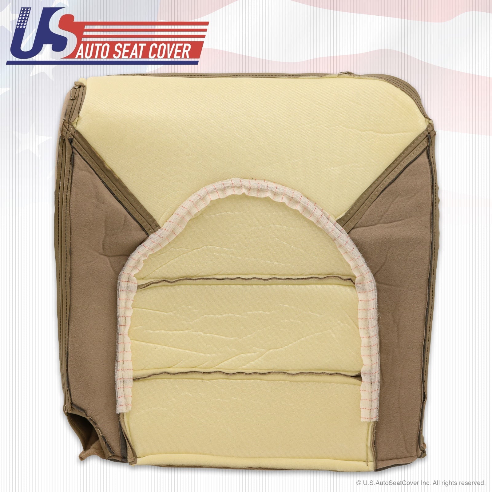 2000 Ford F-250 F350 Diesel 4x4 Driver Bottom Leather Seat Cover & Armrest Tan