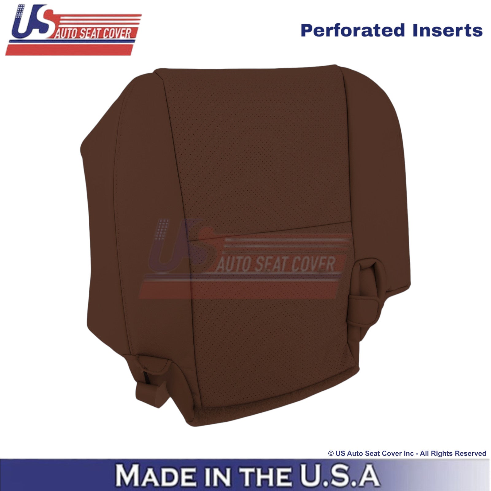 2008-2014 For Toyota Sequoia Leather Perf. Rear Right Bottom Seat Cover Red Rock