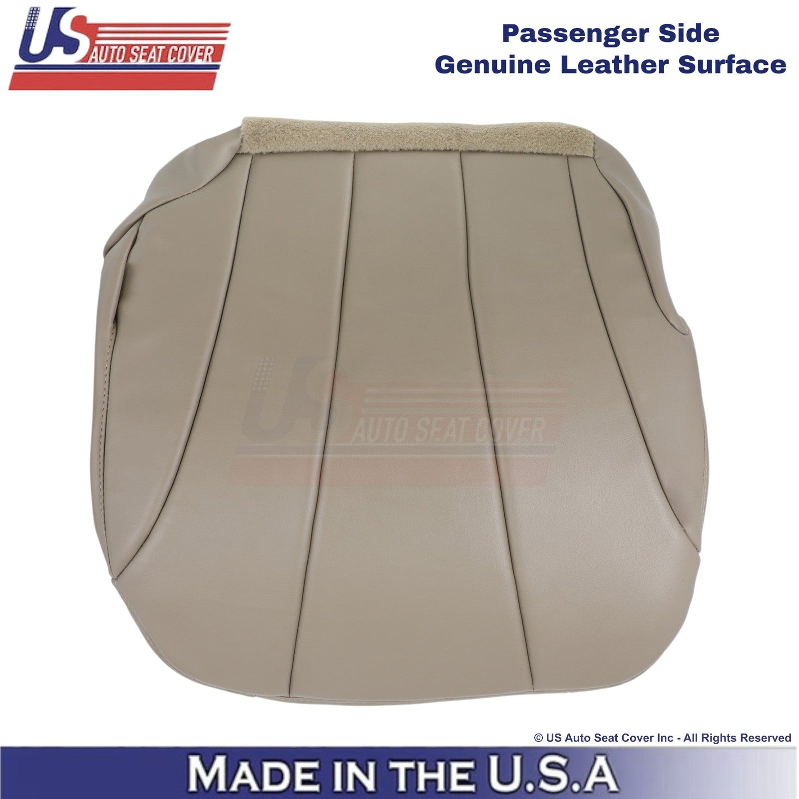 2001-2002 For Chevy Silverado W/T Leather Passenger Bottom Cover Medium Neutral