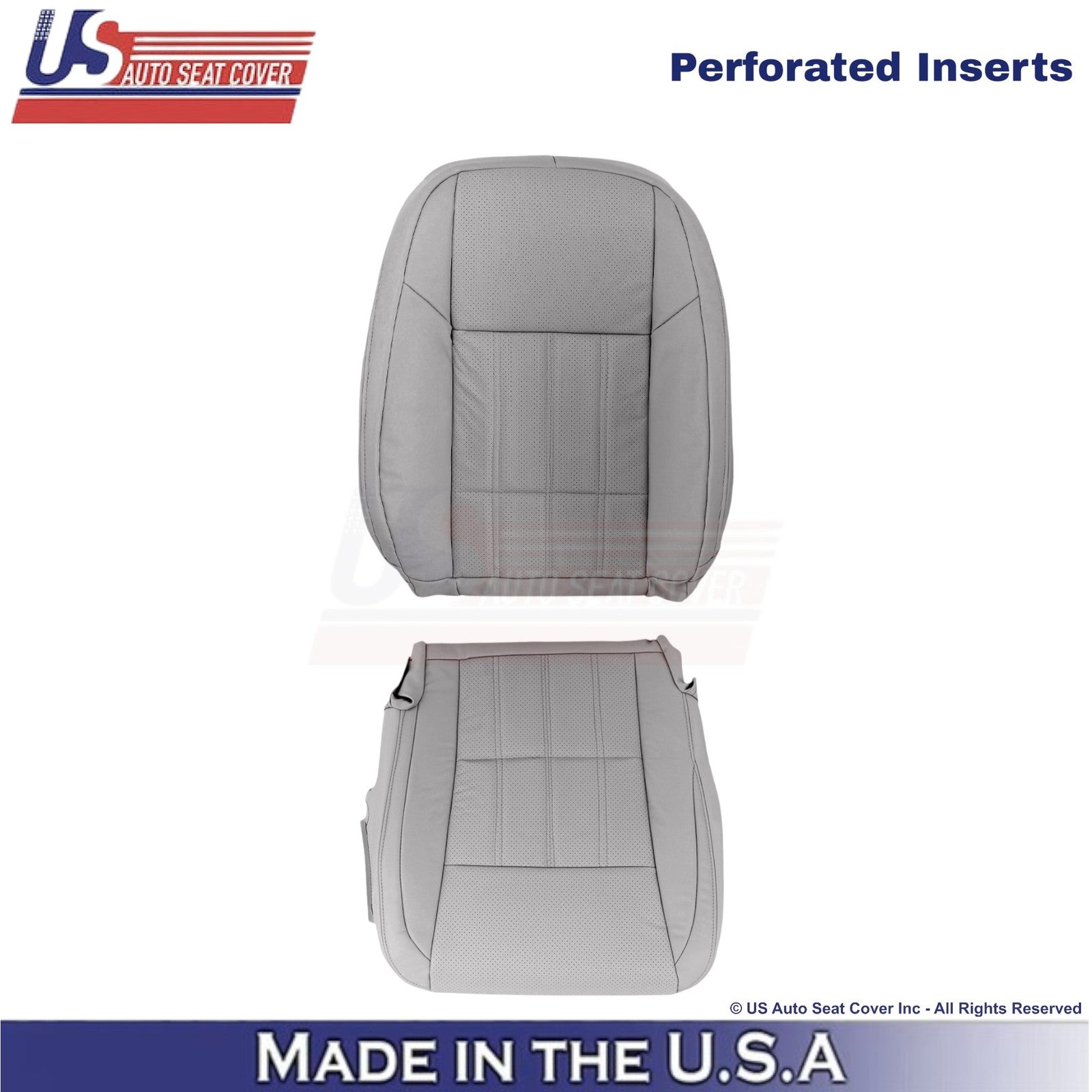 2016-2018 Fits Lexus ES 350 Leather Driver Side Replacement Covers Stratus Gray