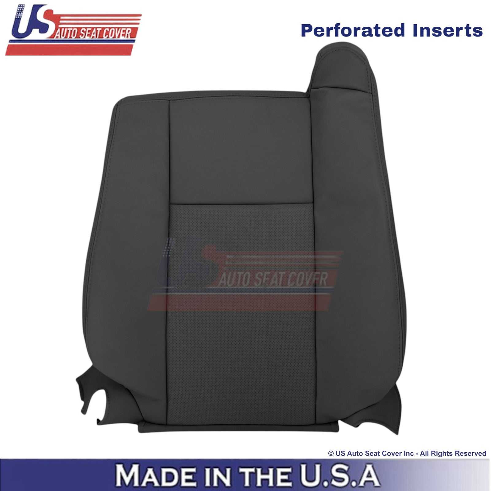 2003-2007 Fits Cadillac CTS Leather Driver Top OEM Replacement Seat Cover Black