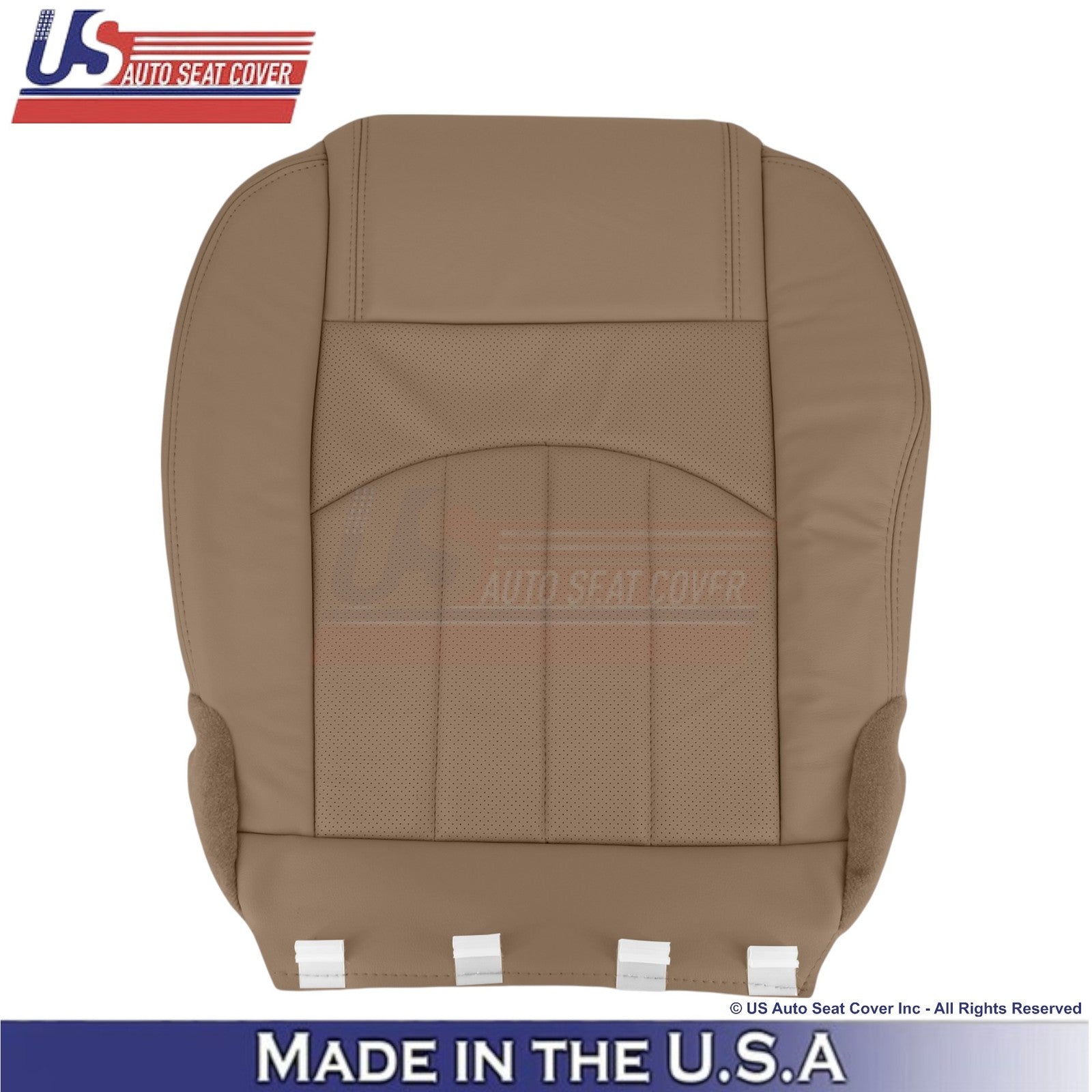 2013-2017 For Buick Enclave Leatherette Front Bottom Seat Covers Choccachino