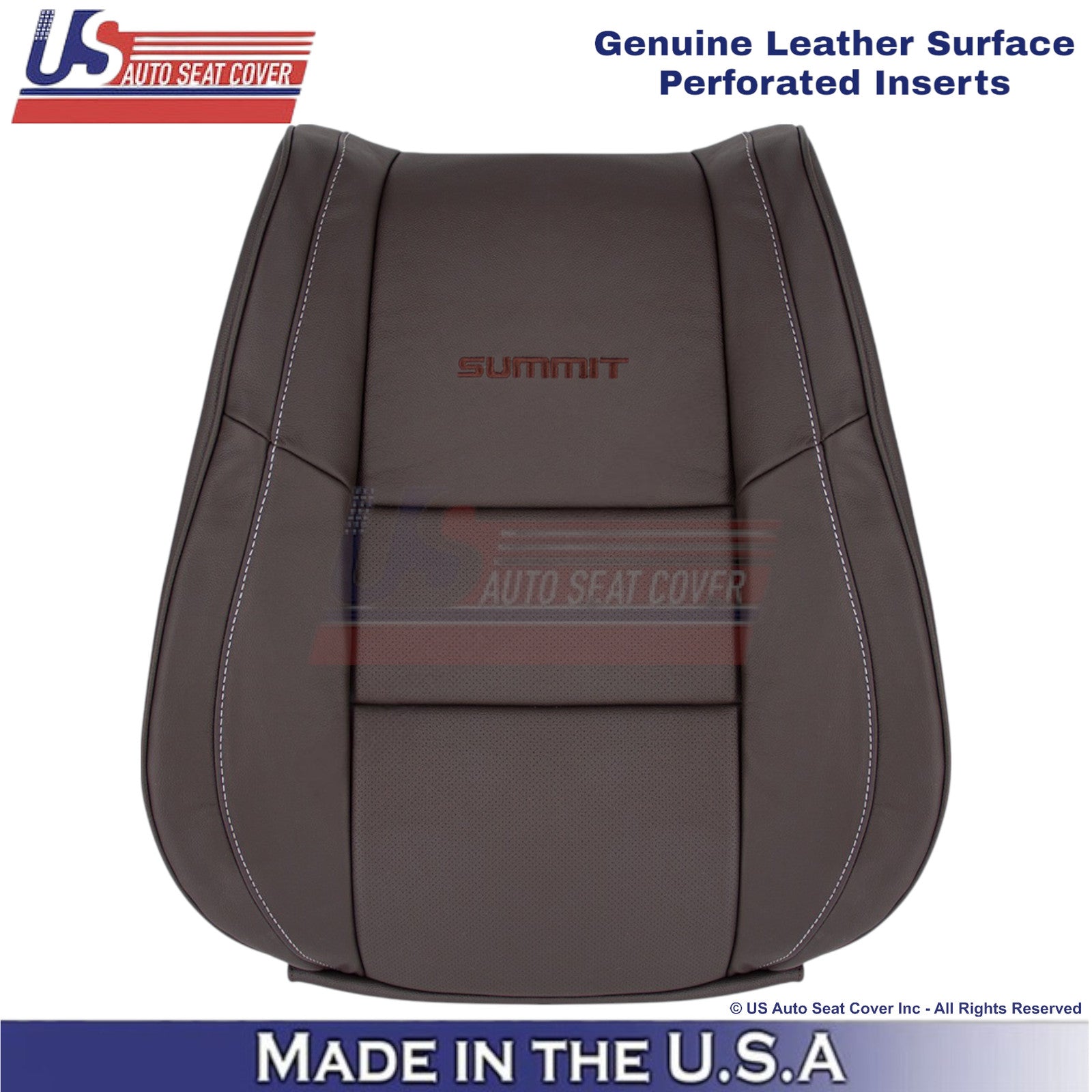 2011-2021 For Jeep Grand Cherokee Summit Driver Top Genuine Leather Cover Brown