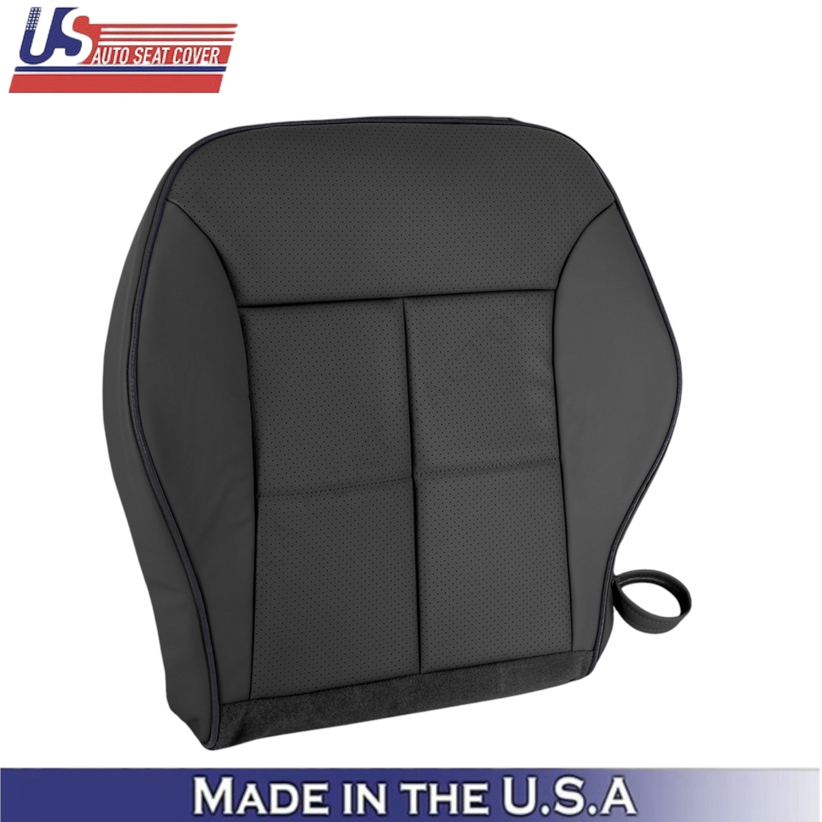2007-2010 For Lincoln MKX Genuine Leather Front Bottom Covers Charcoal Black