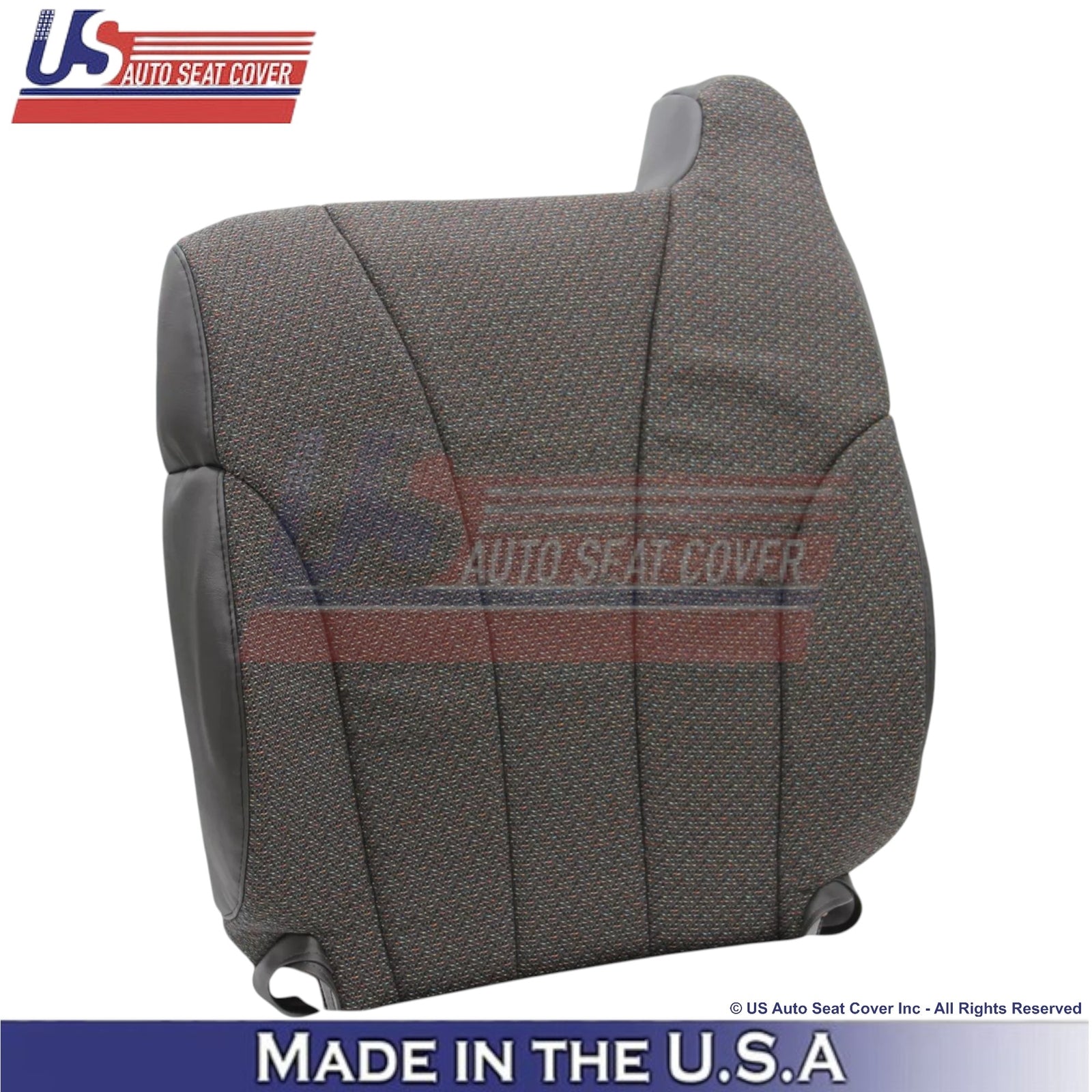 1999-2002 For Chevy Silverado 1500 2500 3500 Cloth Front Seat Covers Graphite