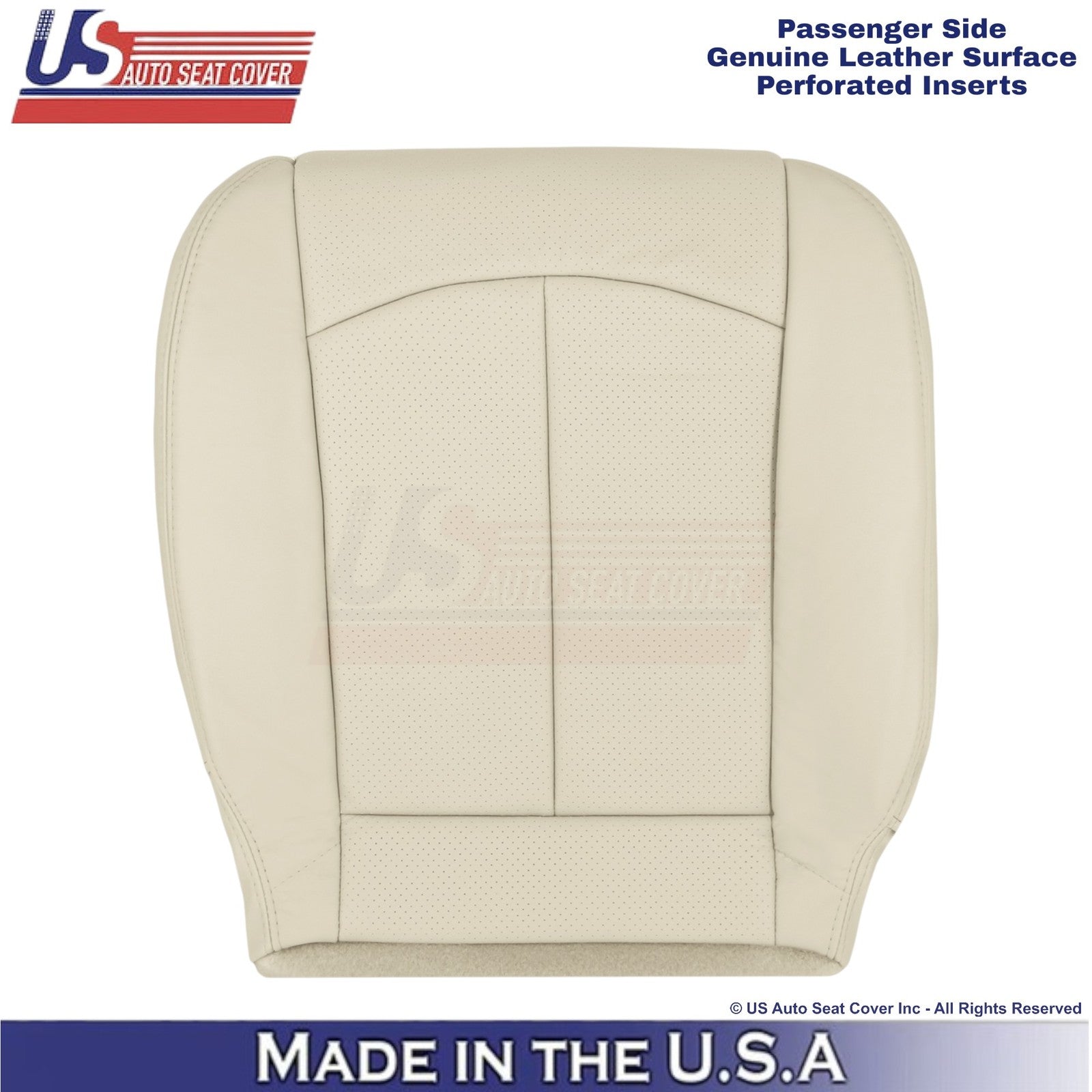 2009-2013 Fits Infiniti G37 Genuine Leather Front Passenger Bottom Cover Wheat