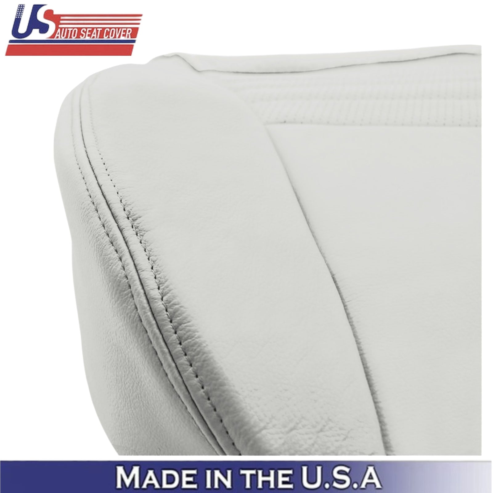1999-2004 For Ford Mustang GT Genuine Leather Driver Side Covers Oxford White