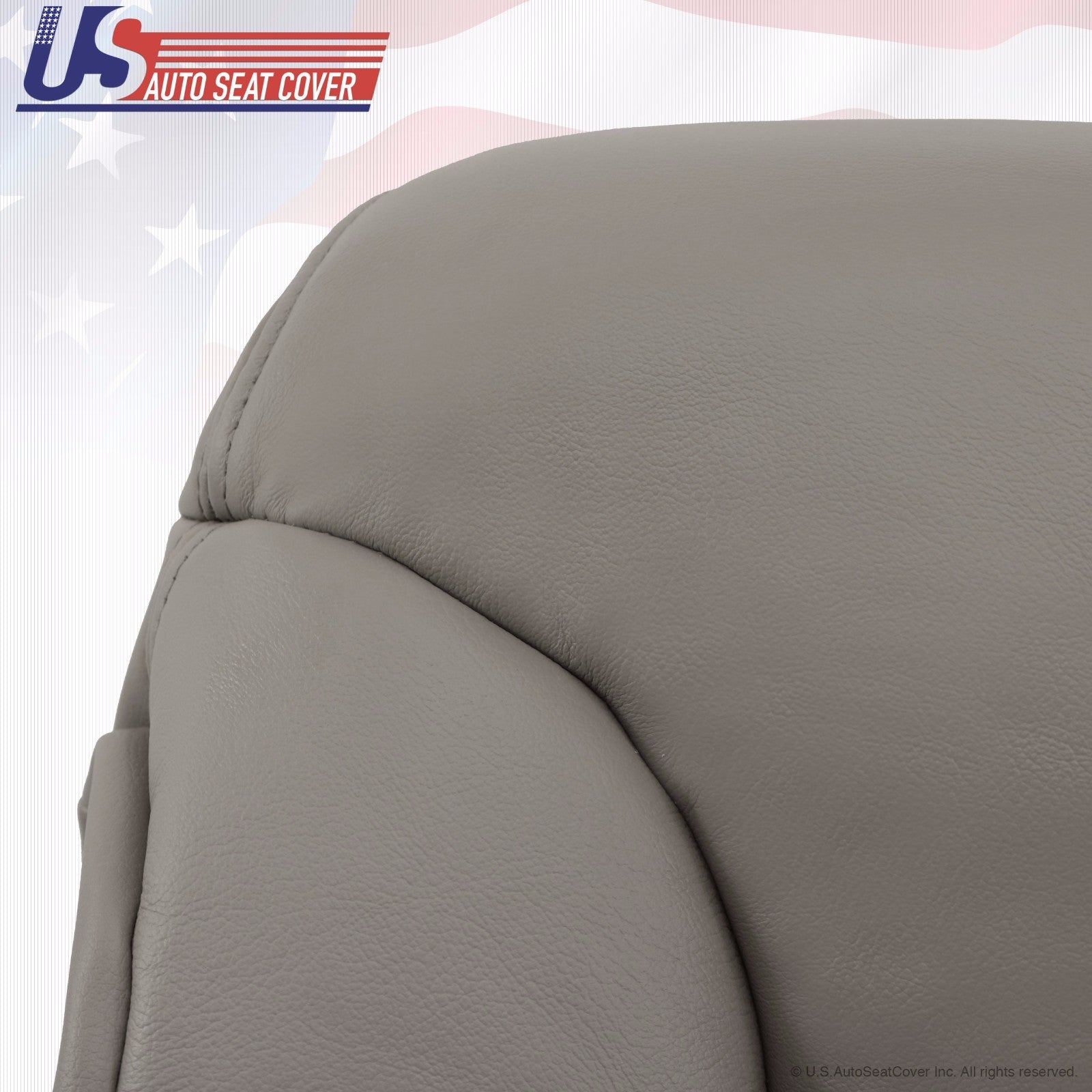 for a 1995 to 1999 Chevy C/K 1500 front Lean Back Leather Replacement in Gray