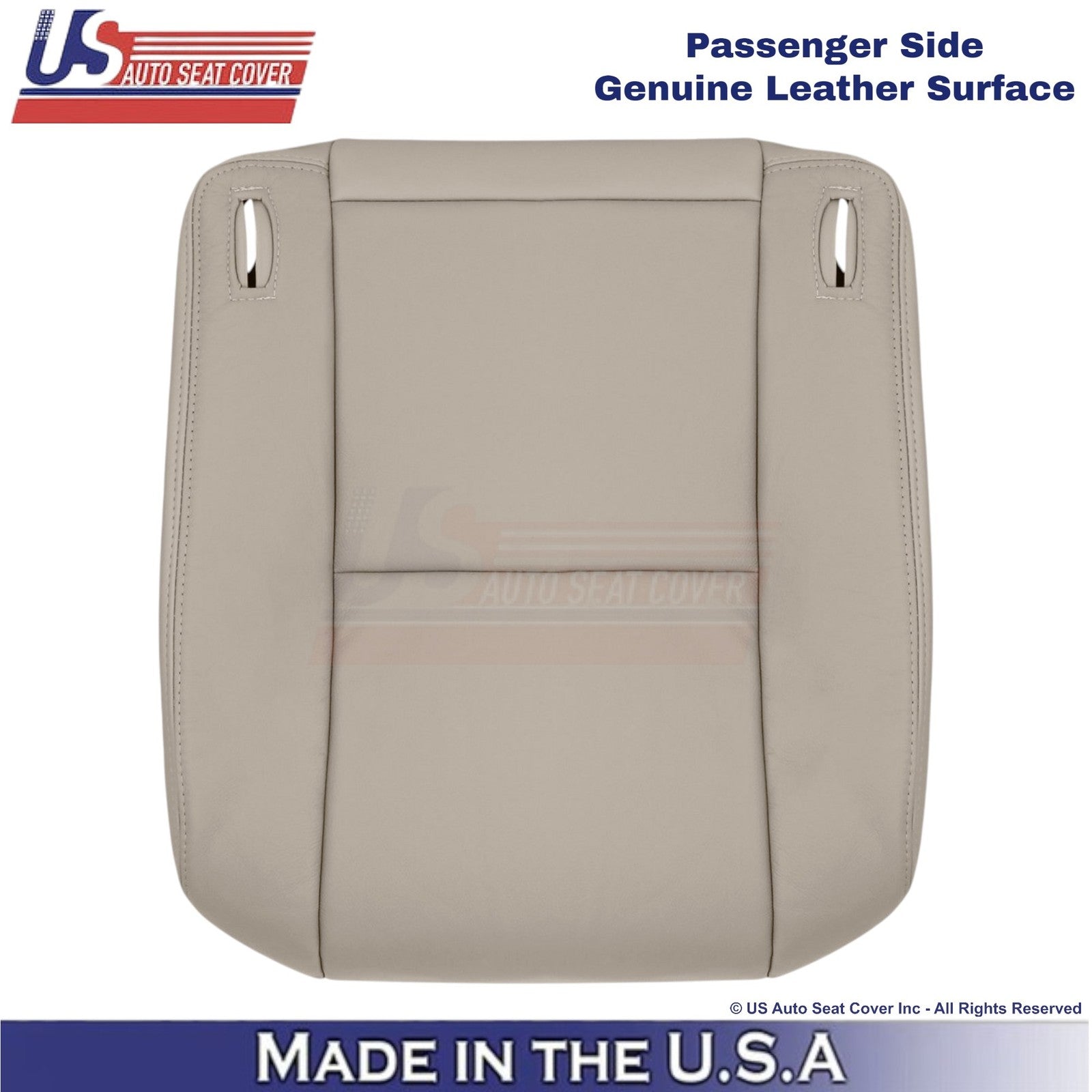 1998-2003 Fits Toyota Sienna Genuine Leather Passenger Bottom Seat Cover Lt. Oak