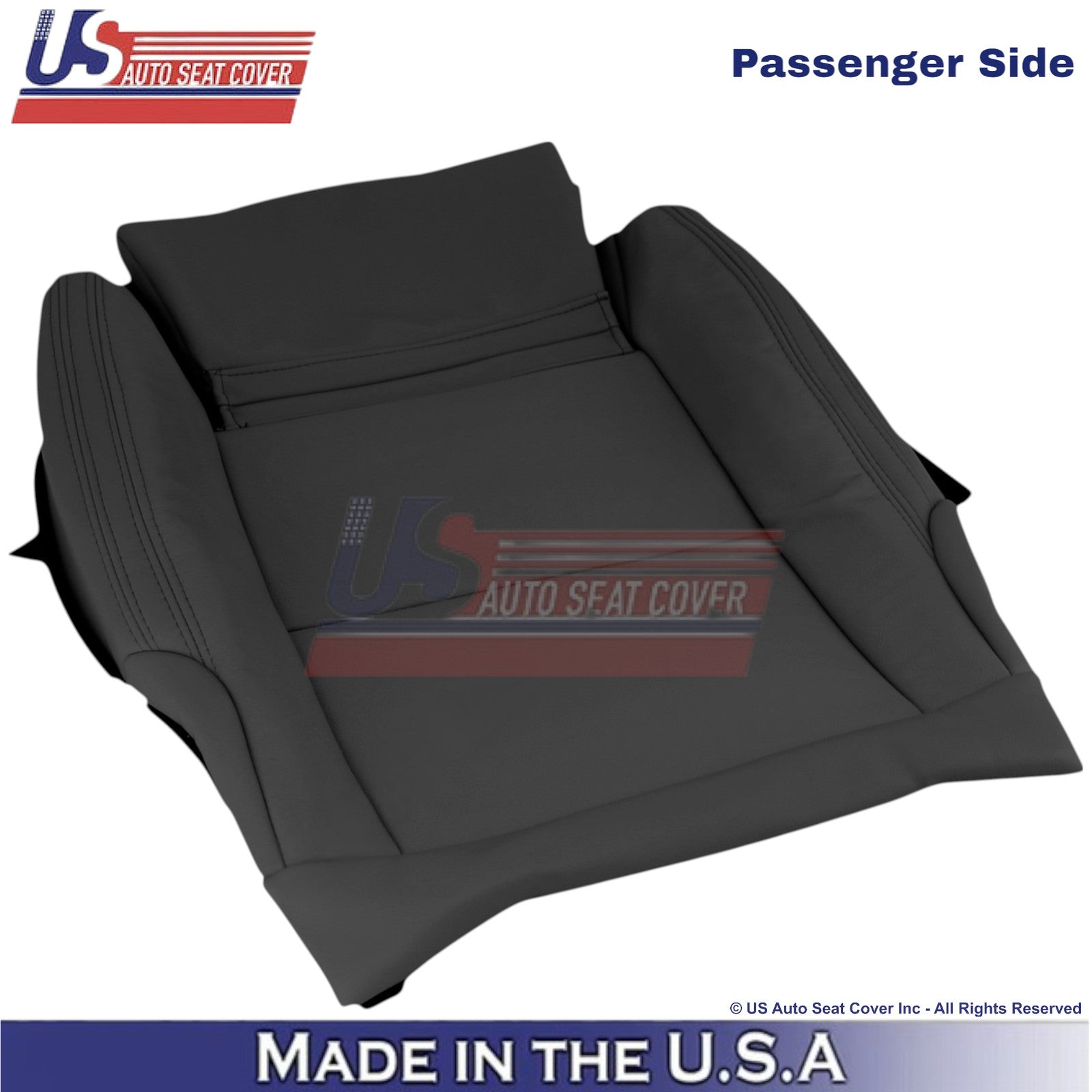 2016-2019 For Mercedes Benz CLA250 Passenger Bottom Leatherette Seat Cover Black