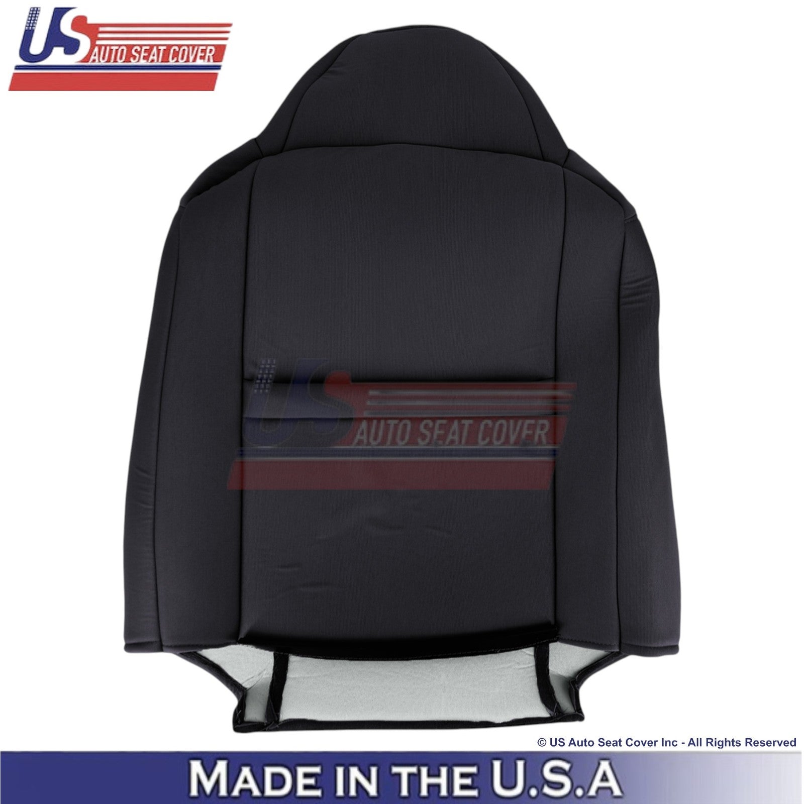 2008-2010 Fits Ford F-250 XLT Cloth Passenger Top Seat Cover 2-Tone Black & Gray