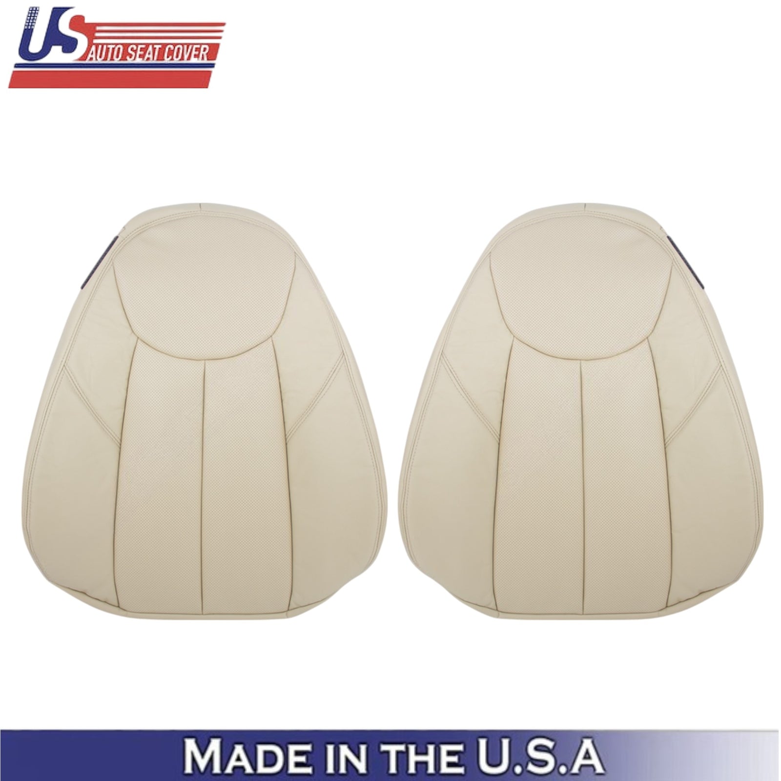 2003-2007 for Mercedes Benz R230 SL500 Front Seat Covers Genuine Leather Beige