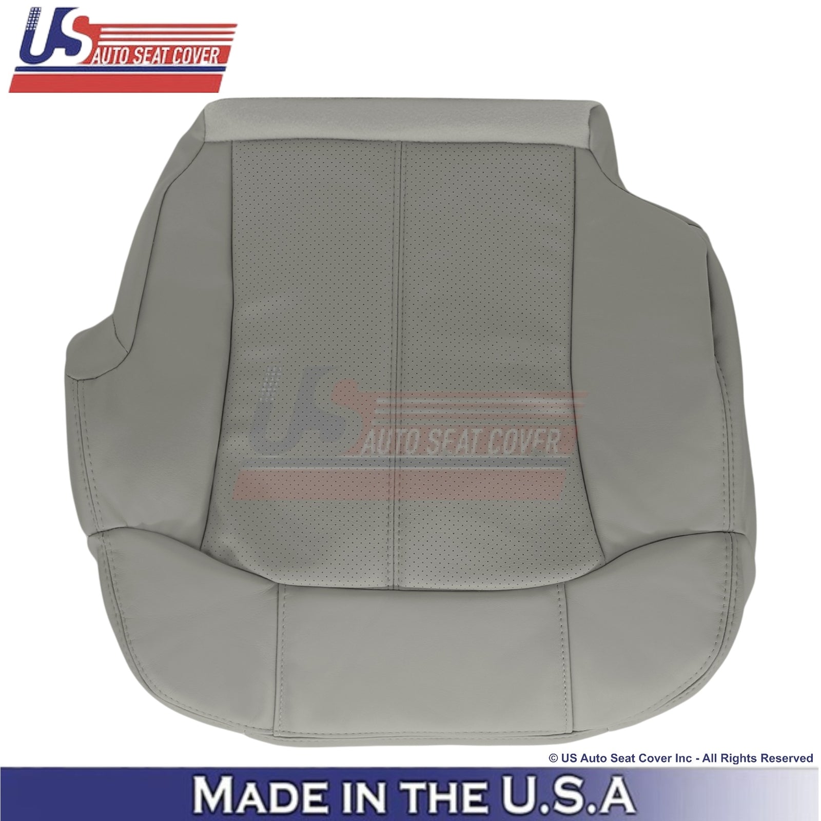 2002 For Cadillac Escalade Leatherette Passenger Top/Bottom Covers Pewter Gray
