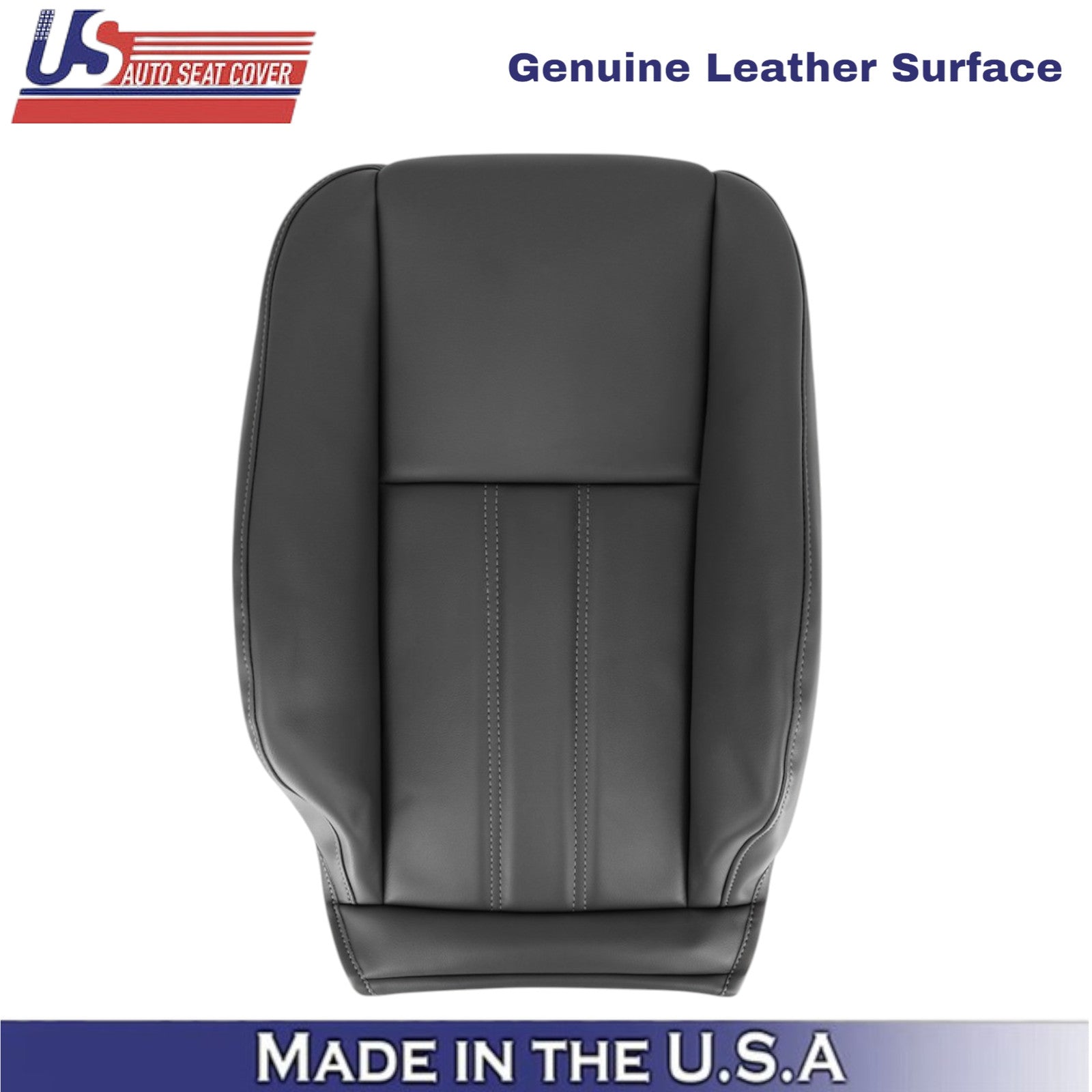 2008-2020 For Dodge Grand Caravan Genuine Leather Passenger Side Covers Black
