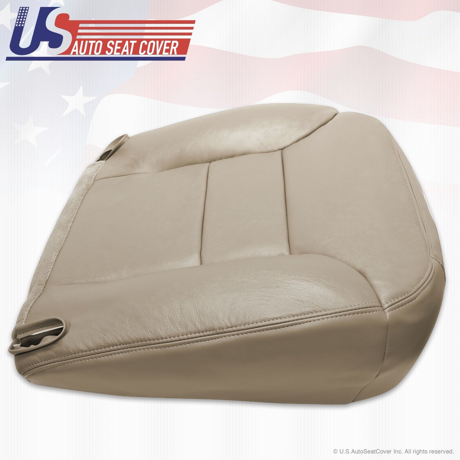 1996 1997 1998 Chevy Silverado K1500 K2500 Driver Bottom Leather Seat Cover Tan