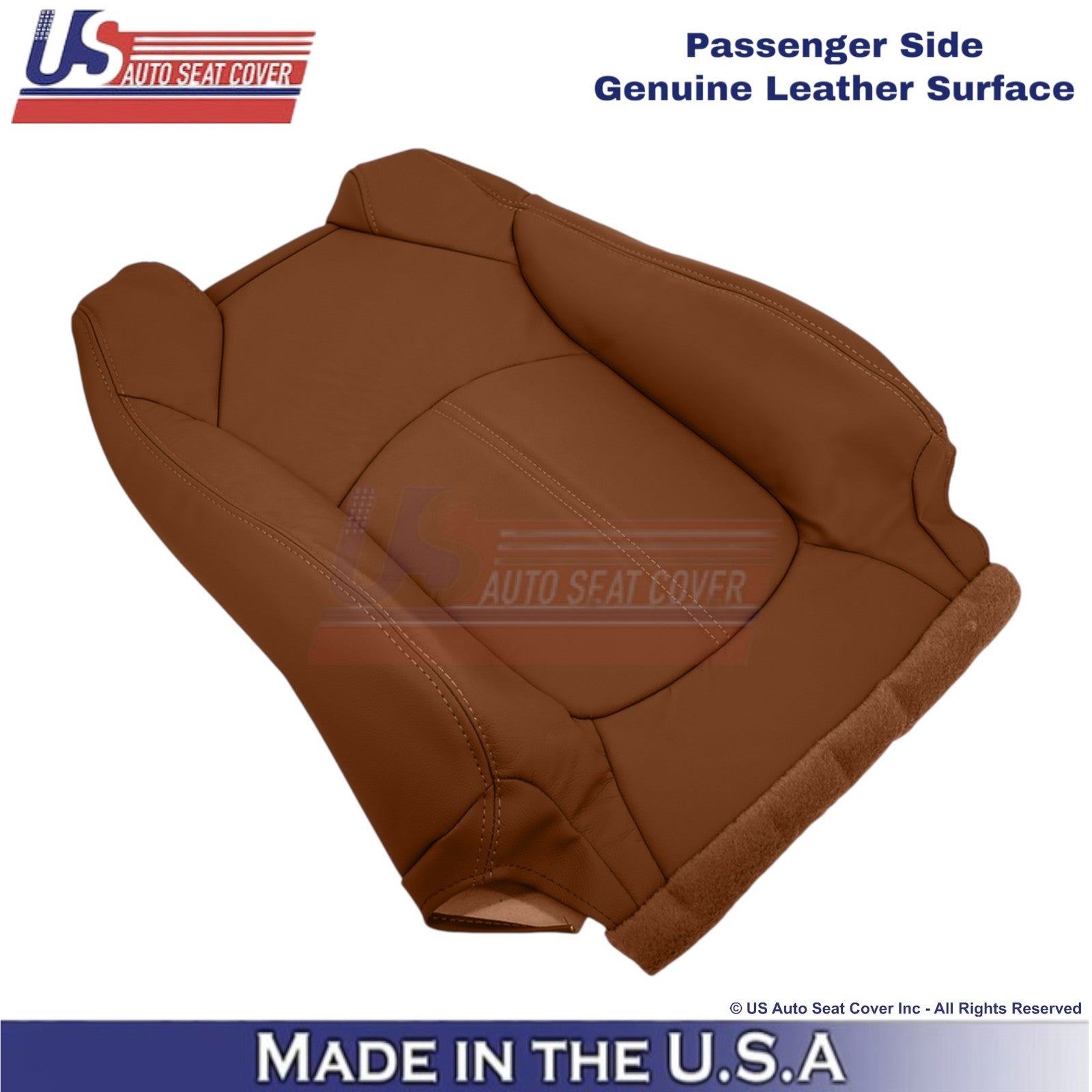 2015-2017 Fits Chevy Traverse Genuine Leather Passenger Top Cover Saddle Up