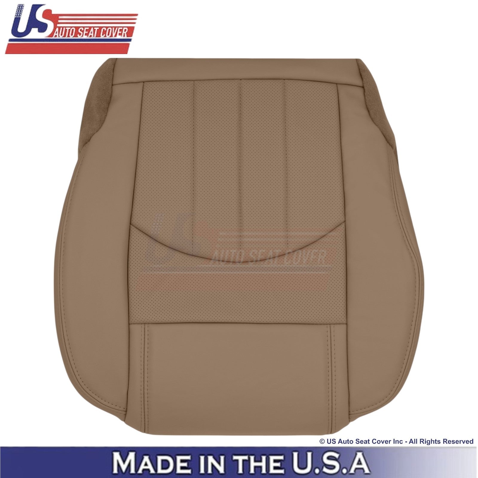 2013-2017 For Buick Enclave Leather Passenger Bottom Seat Cover Choccachino
