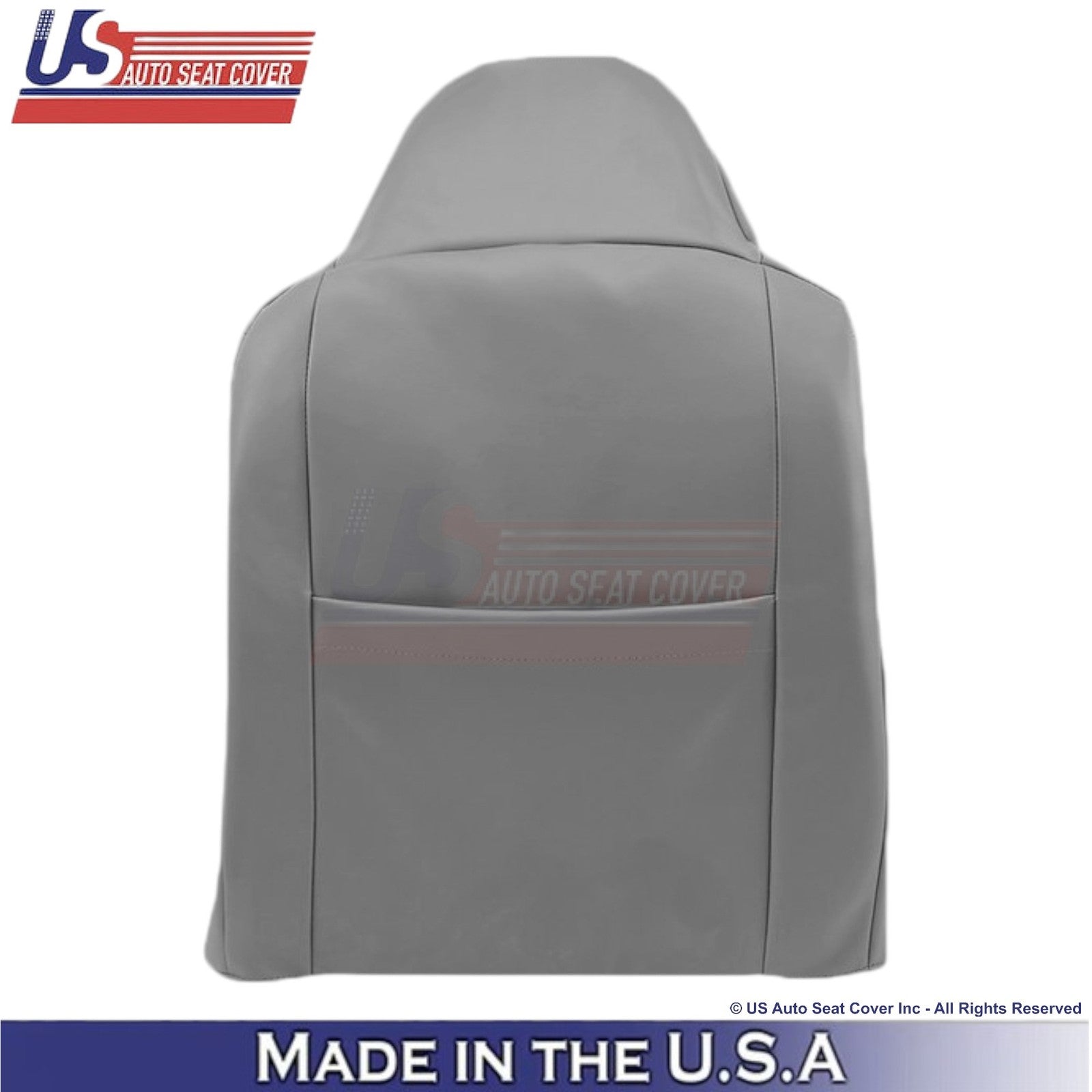 2003-2007 Fits Ford F250 F350 Lariat Leatherette Driver Top OEM Seat Cover Gray