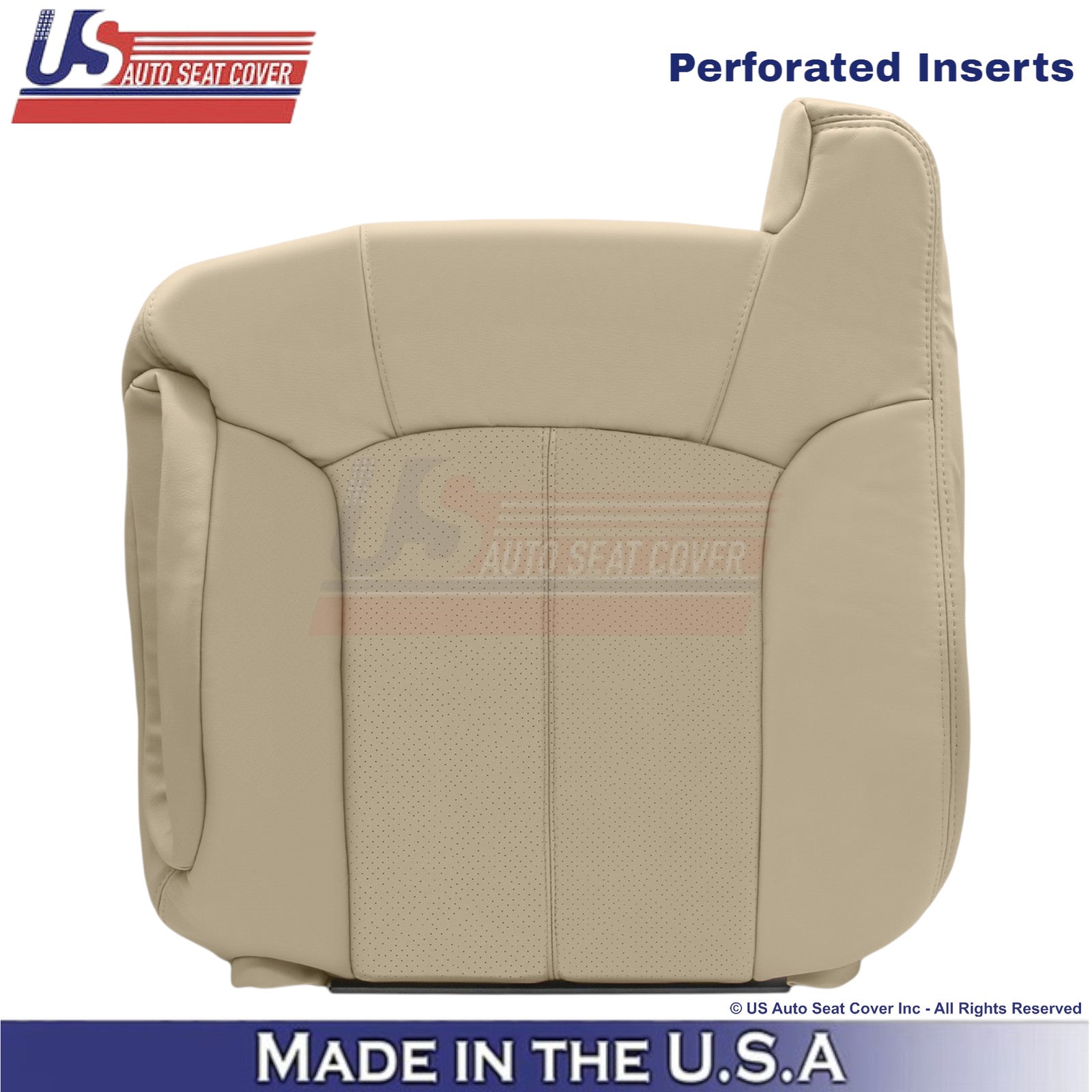 2002 For Cadillac Escalade Leatherette Driver Top Seat Cover Shale Neutral Tan
