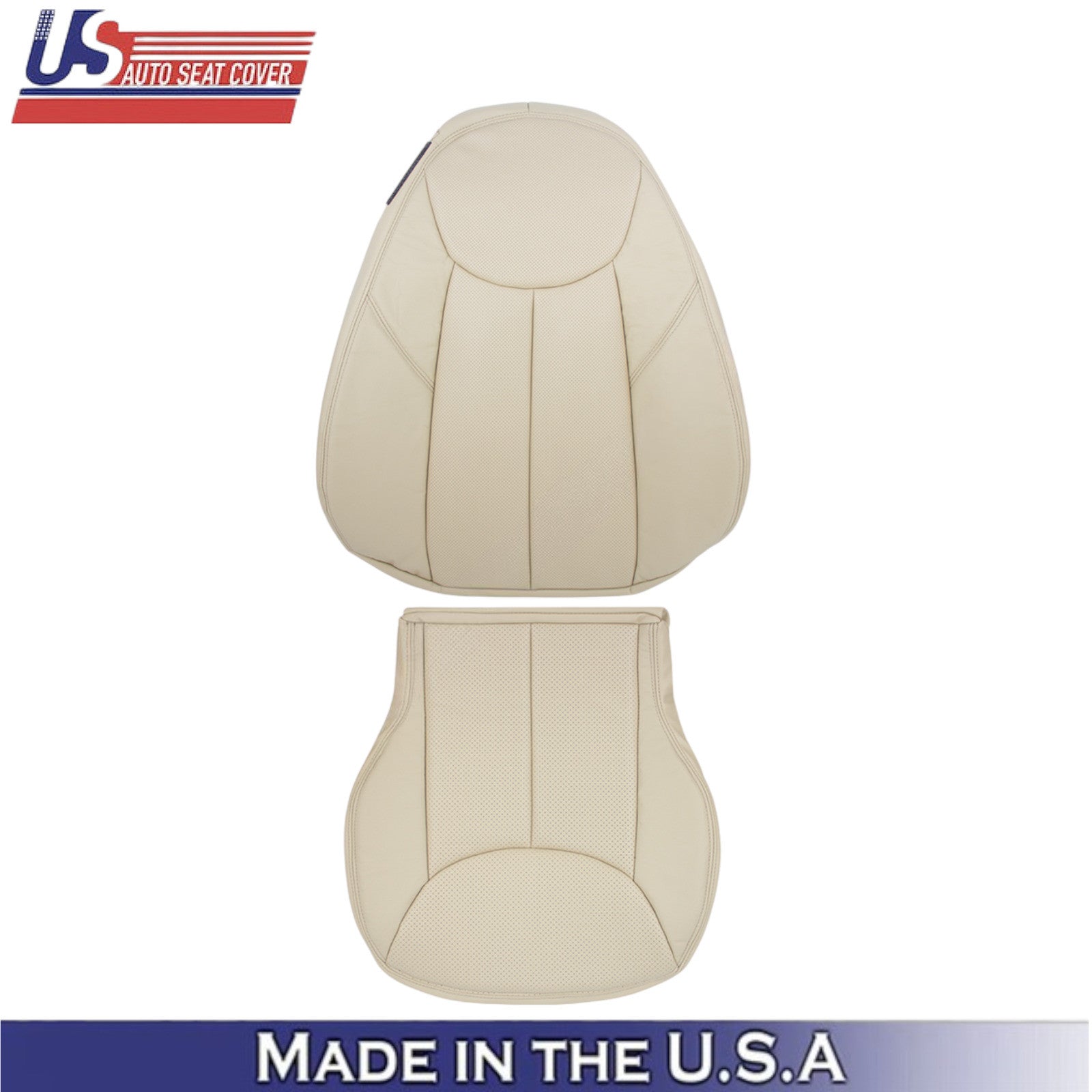 2003-2007 for Mercedes Benz R230 SL500 Passenger Side Seat Covers Leather Beige