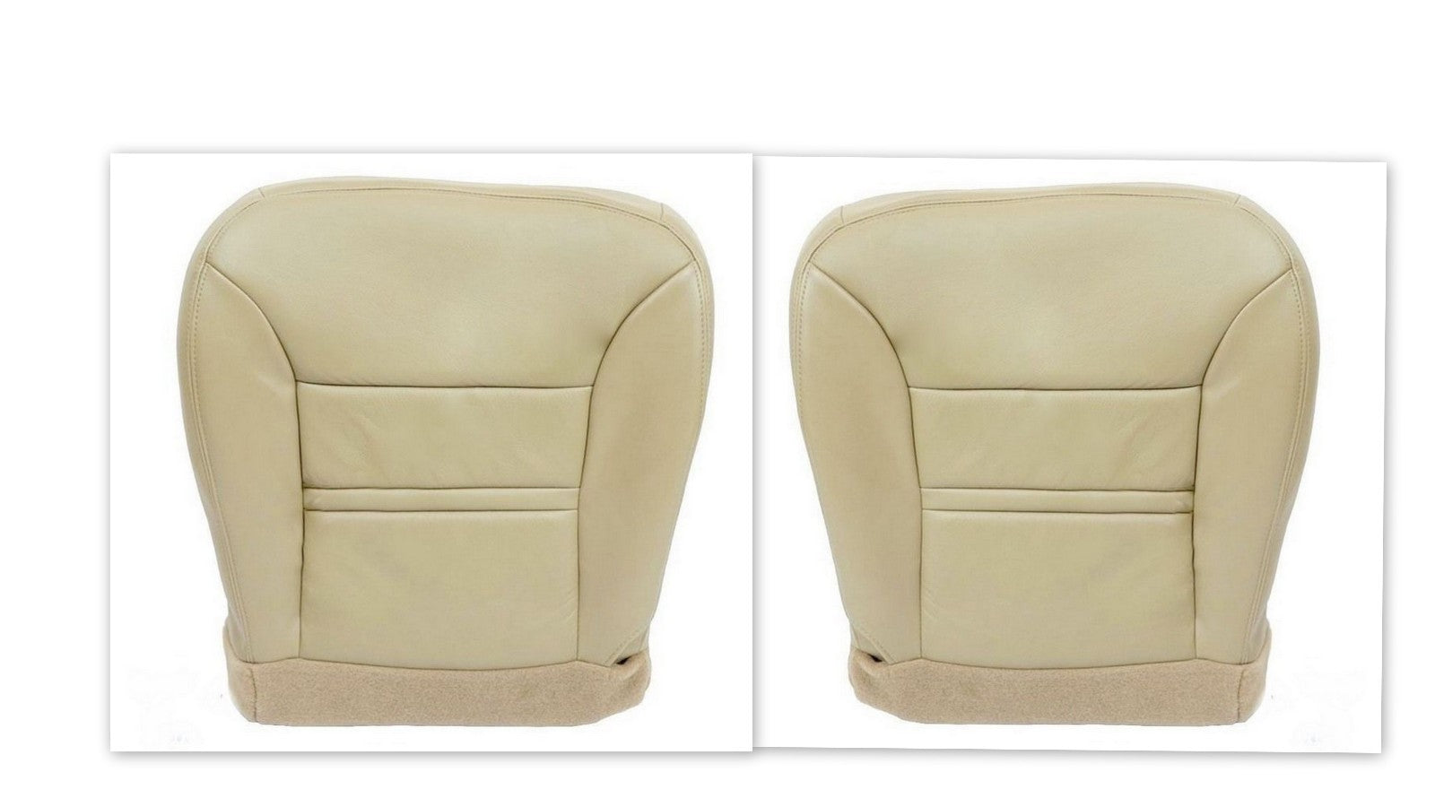 2000 2001 Ford Excursion Limited Driver Passenger Bottom Leather Seat Cover Tan
